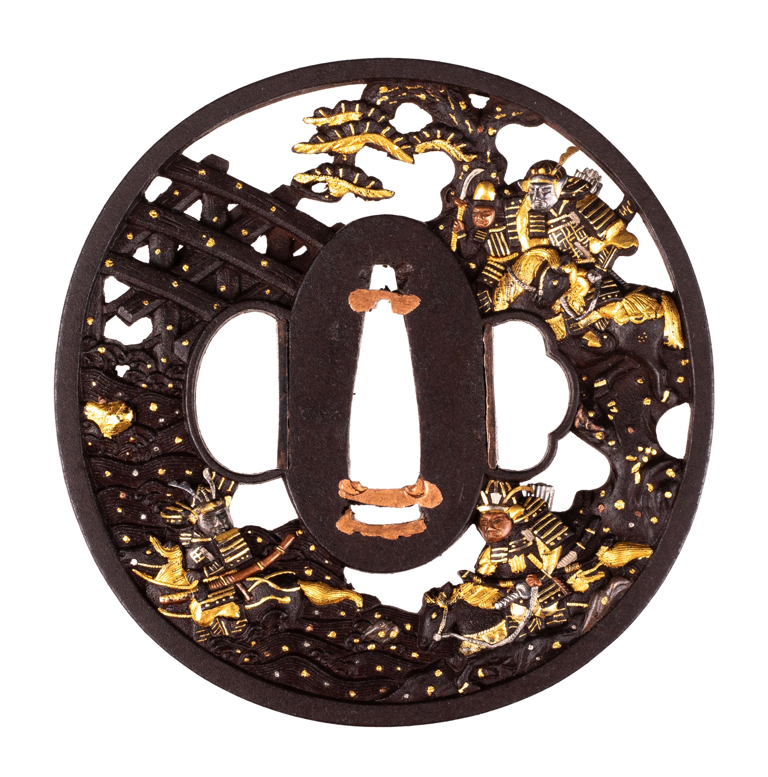 Tsuba: Iron Soten School, Battle of Uji — 1 of 7