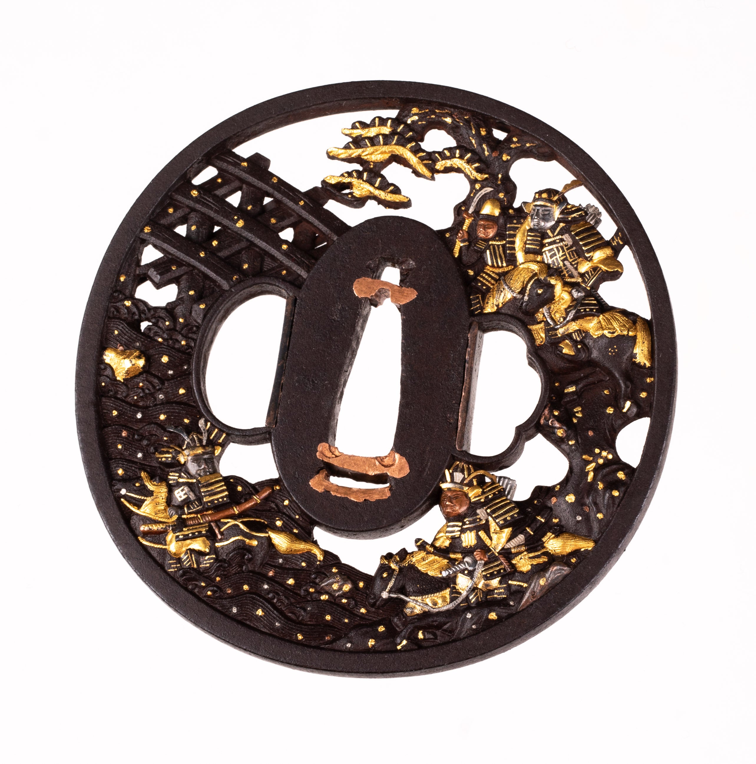 Tsuba: Iron Soten School, Battle of Uji — 2 of 7