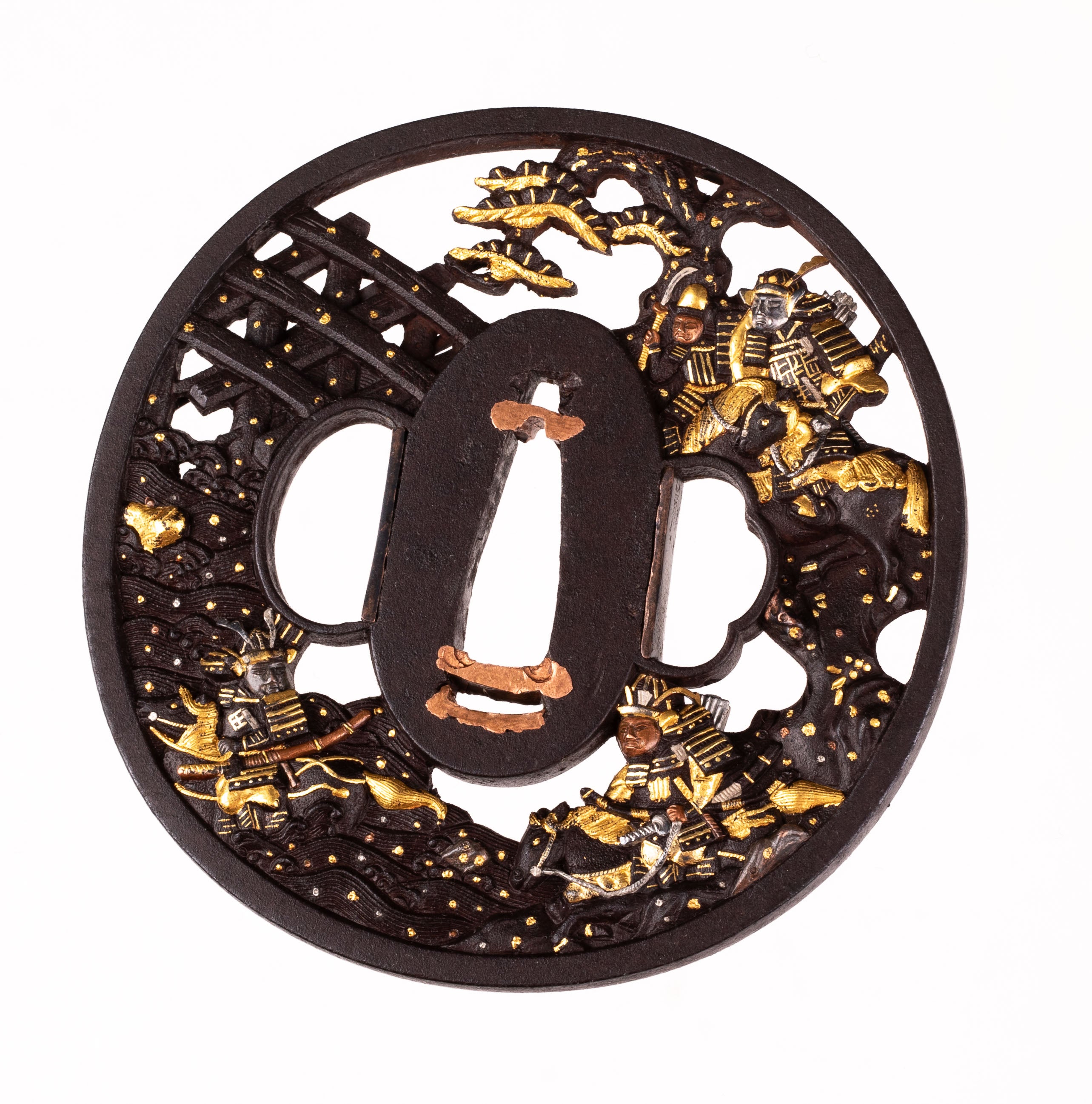 Tsuba: Iron Soten School, Battle of Uji — 3 of 7