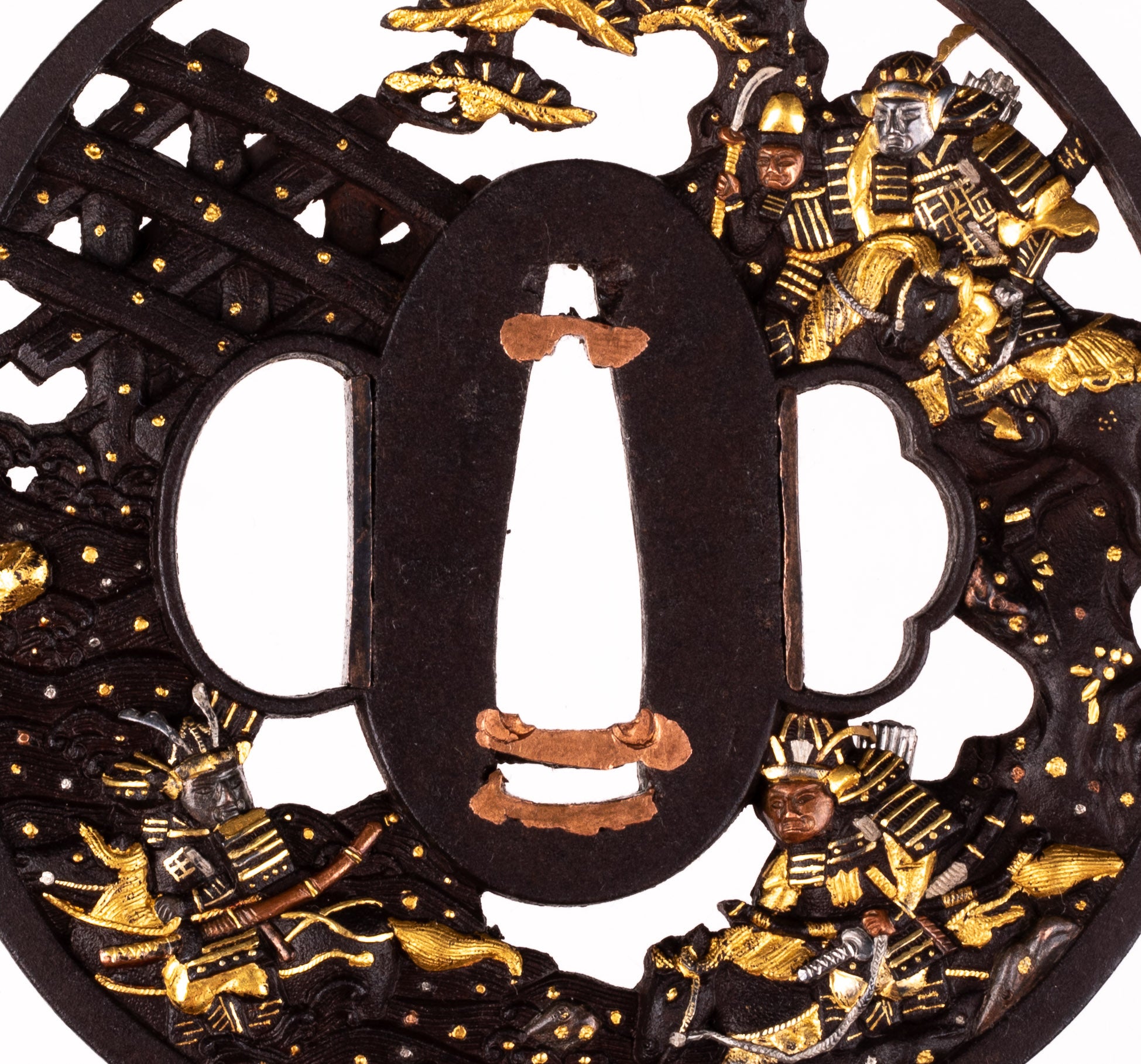 Tsuba: Iron Soten School, Battle of Uji — 4 of 7