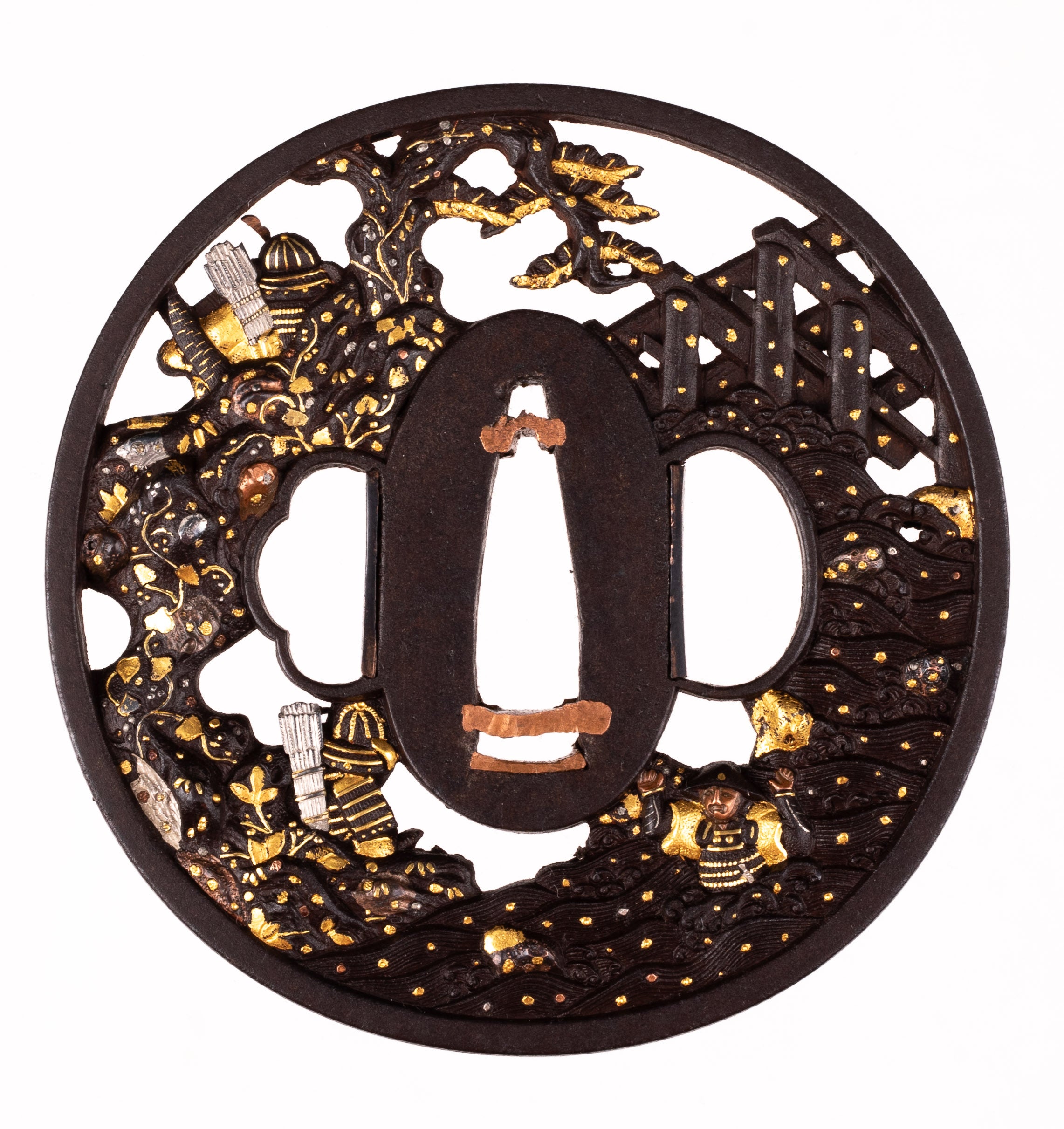 Tsuba: Iron Soten School, Battle of Uji — 5 of 7