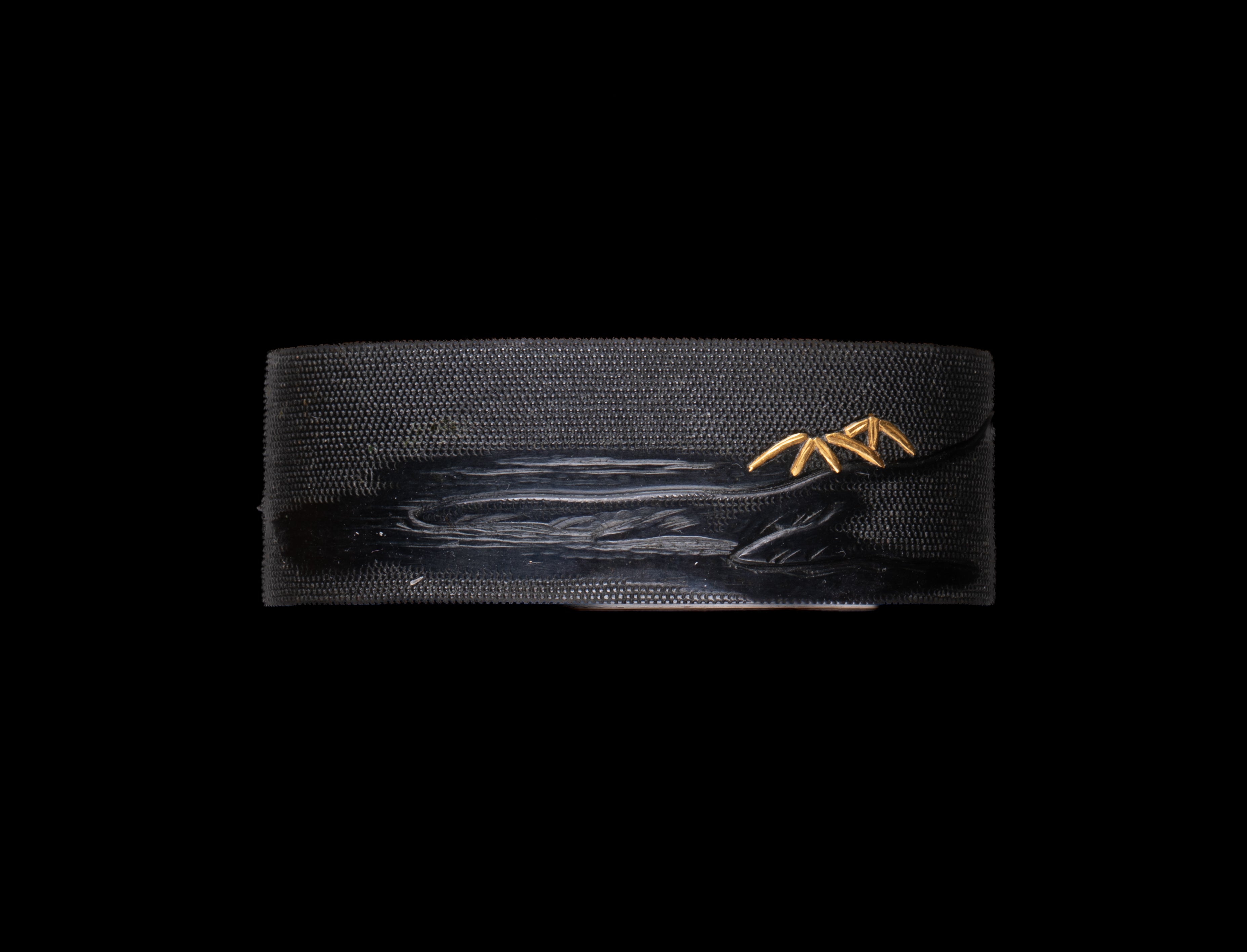 Shakudo Nanako Fuchi Kashira signed Yabu Tsuneyuki with Tokubetsu Hozon Tosogu - Geese and Moon — 7 of 13