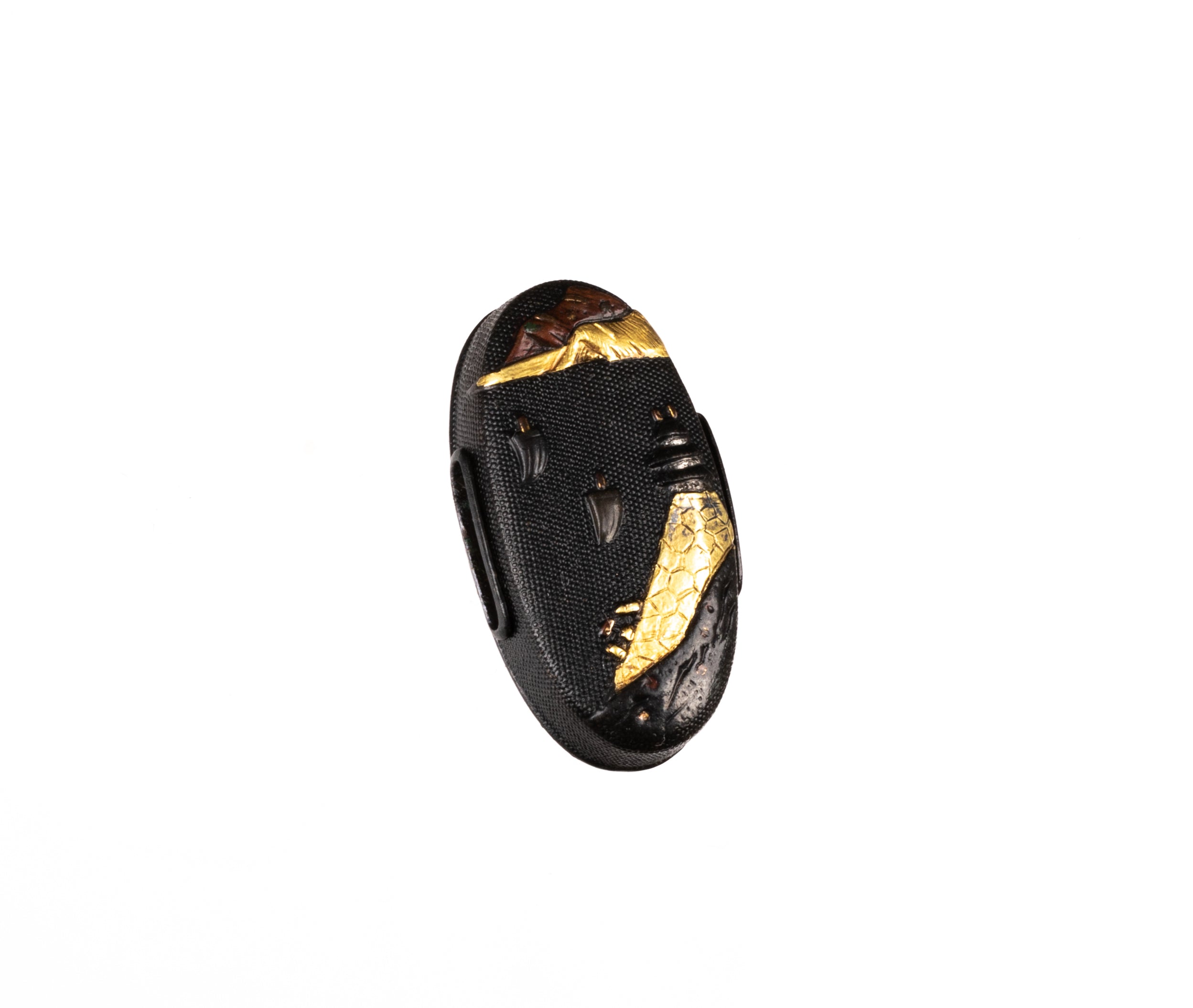 Shakudo Nanako Fuchi-Kashira: Awaji Island Landscape — 6 of 13