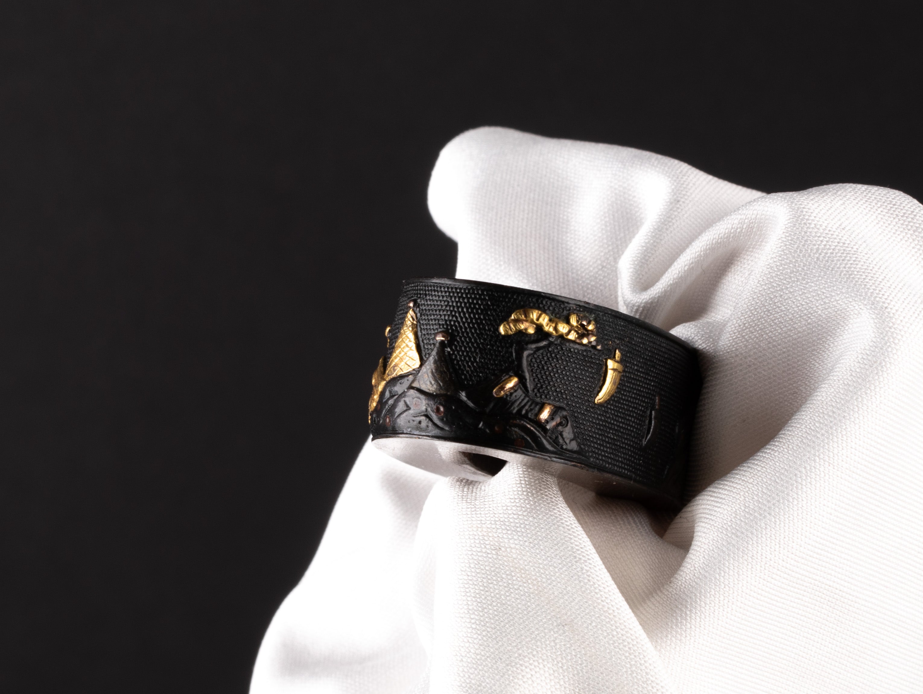 Shakudo Nanako Fuchi-Kashira: Awaji Island Landscape — 11 of 13