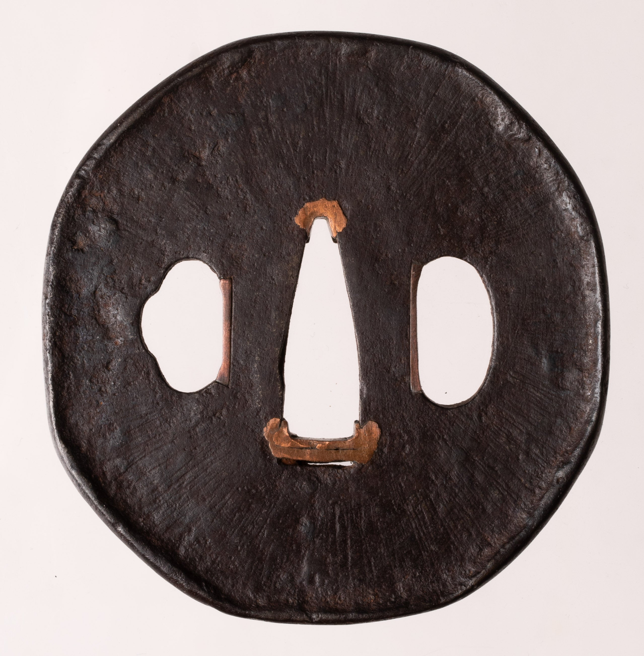 Iron Futagoyama School Tsuba with NBTHK Hozon Tosogu Amida Buddha — 2 of 10