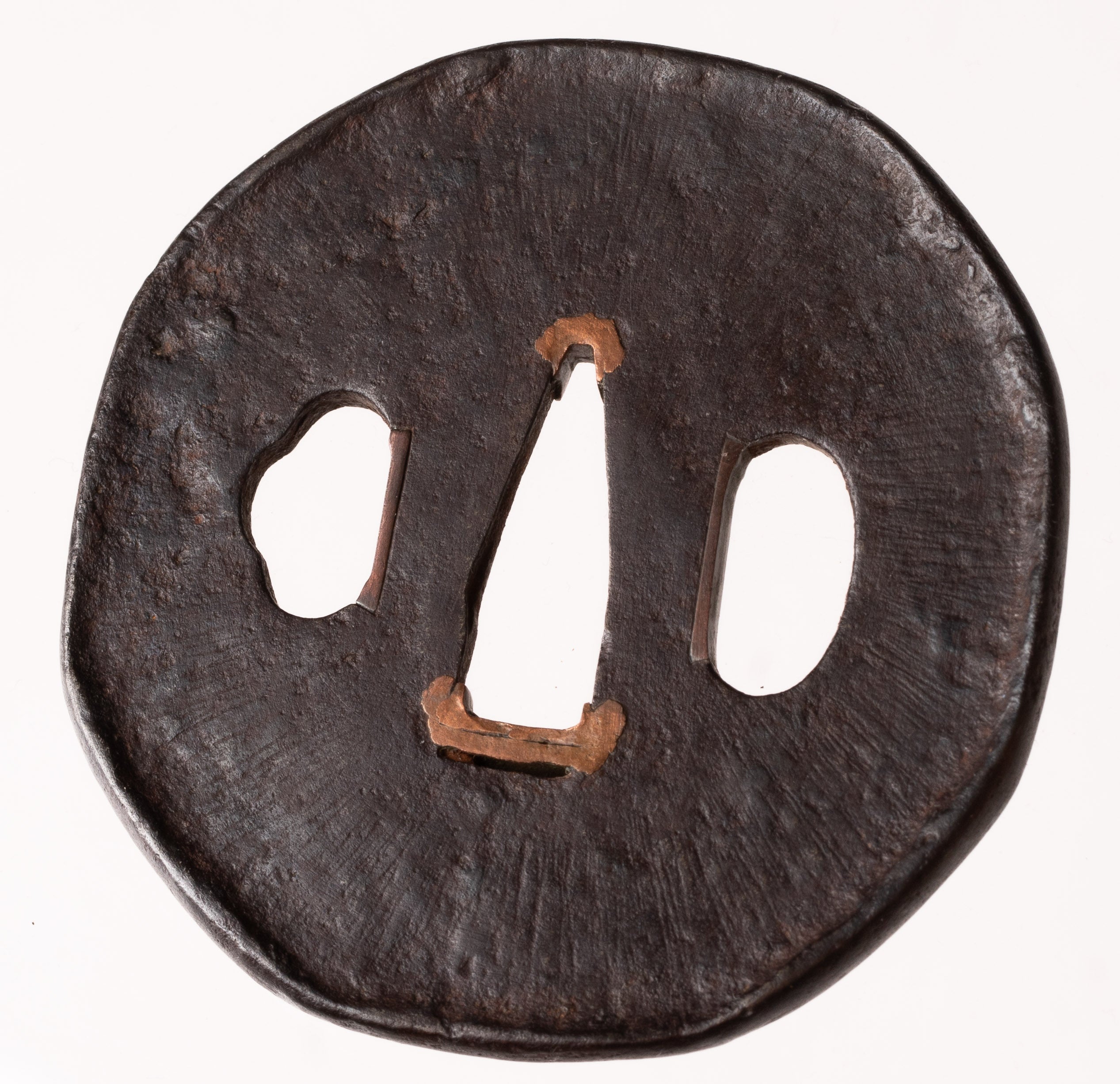 Iron Futagoyama School Tsuba with NBTHK Hozon Tosogu Amida Buddha — 3 of 10