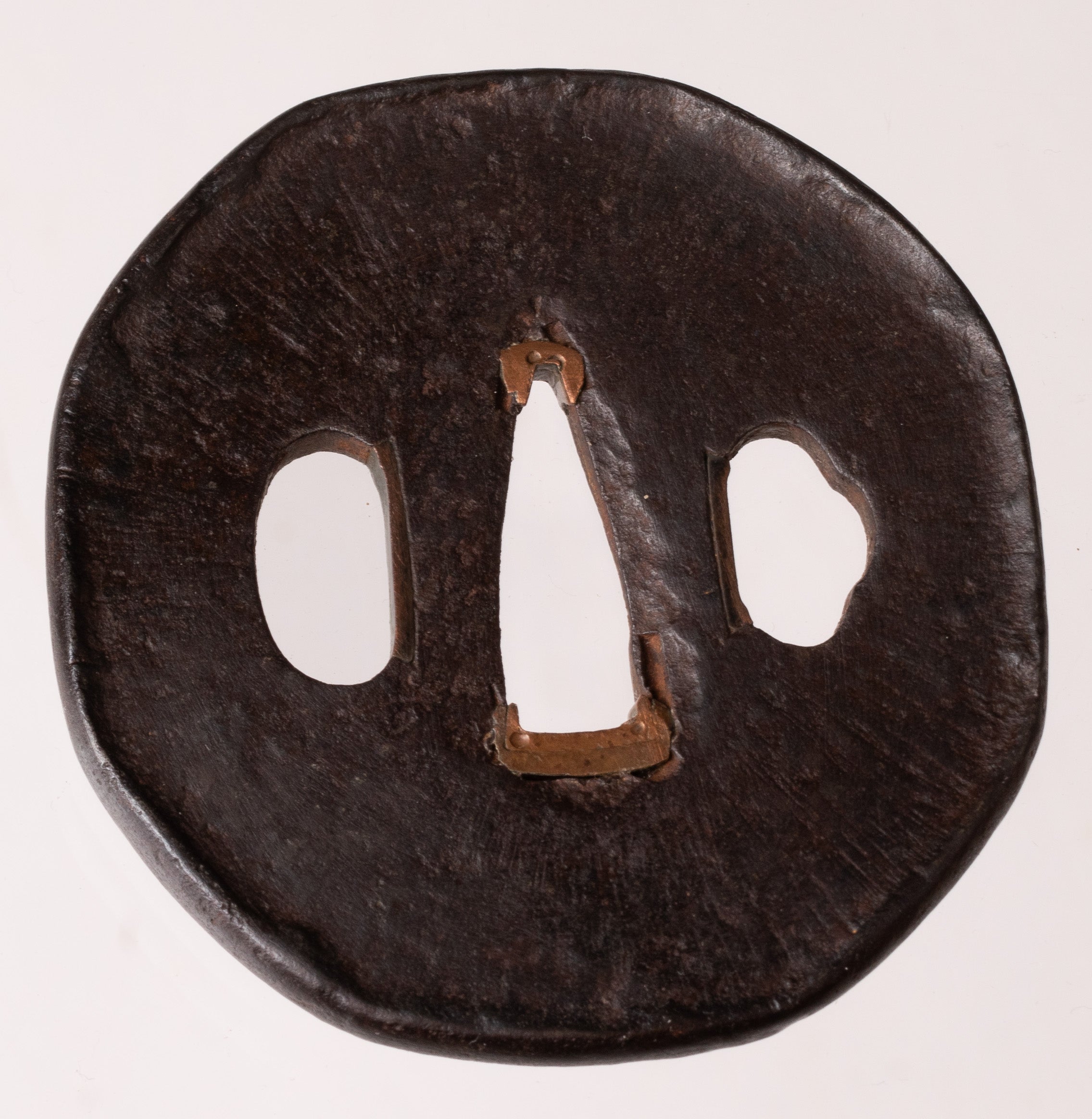 Iron Futagoyama School Tsuba with NBTHK Hozon Tosogu Amida Buddha — 5 of 10