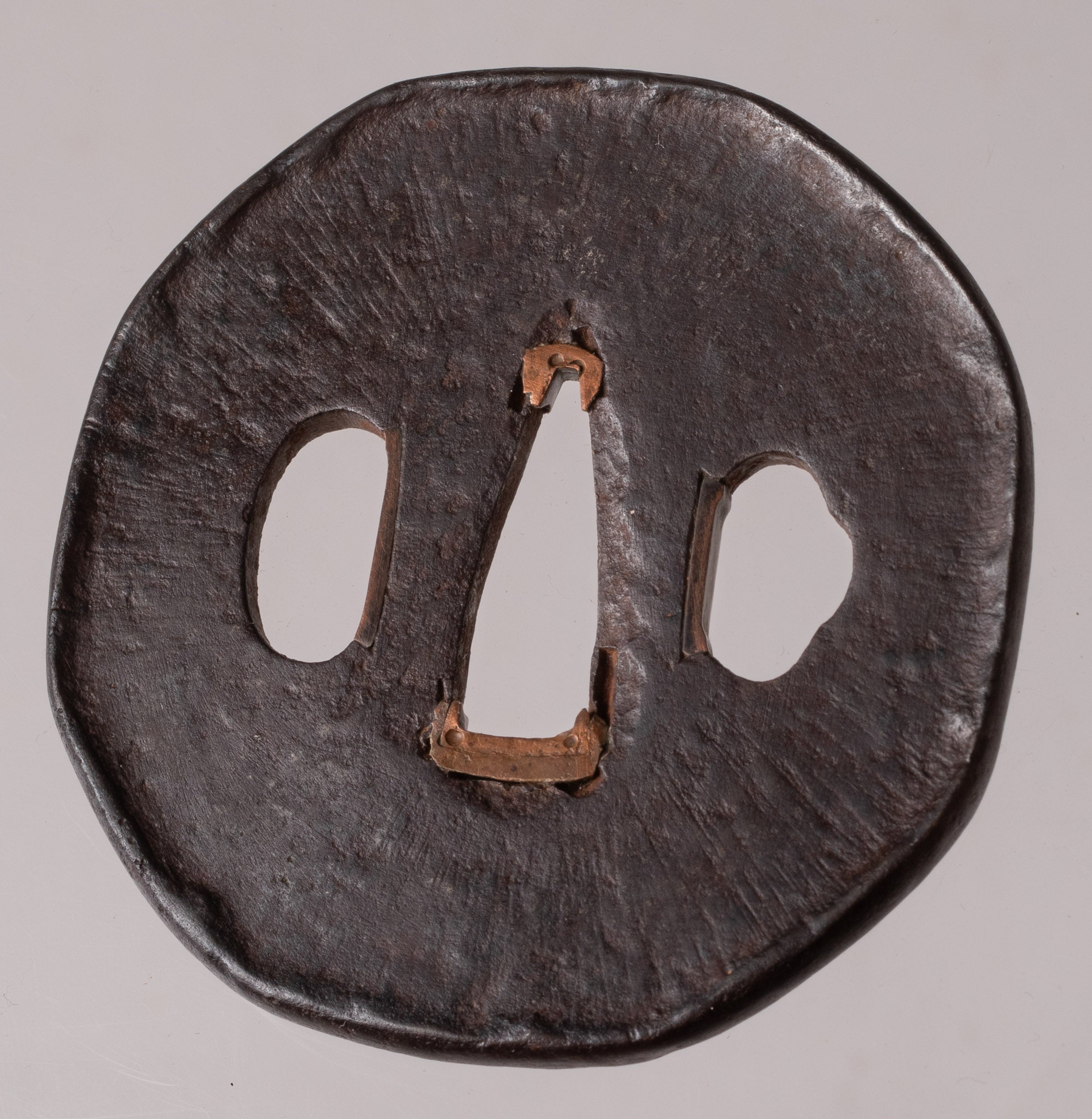 Iron Futagoyama School Tsuba with NBTHK Hozon Tosogu Amida Buddha — 6 of 10