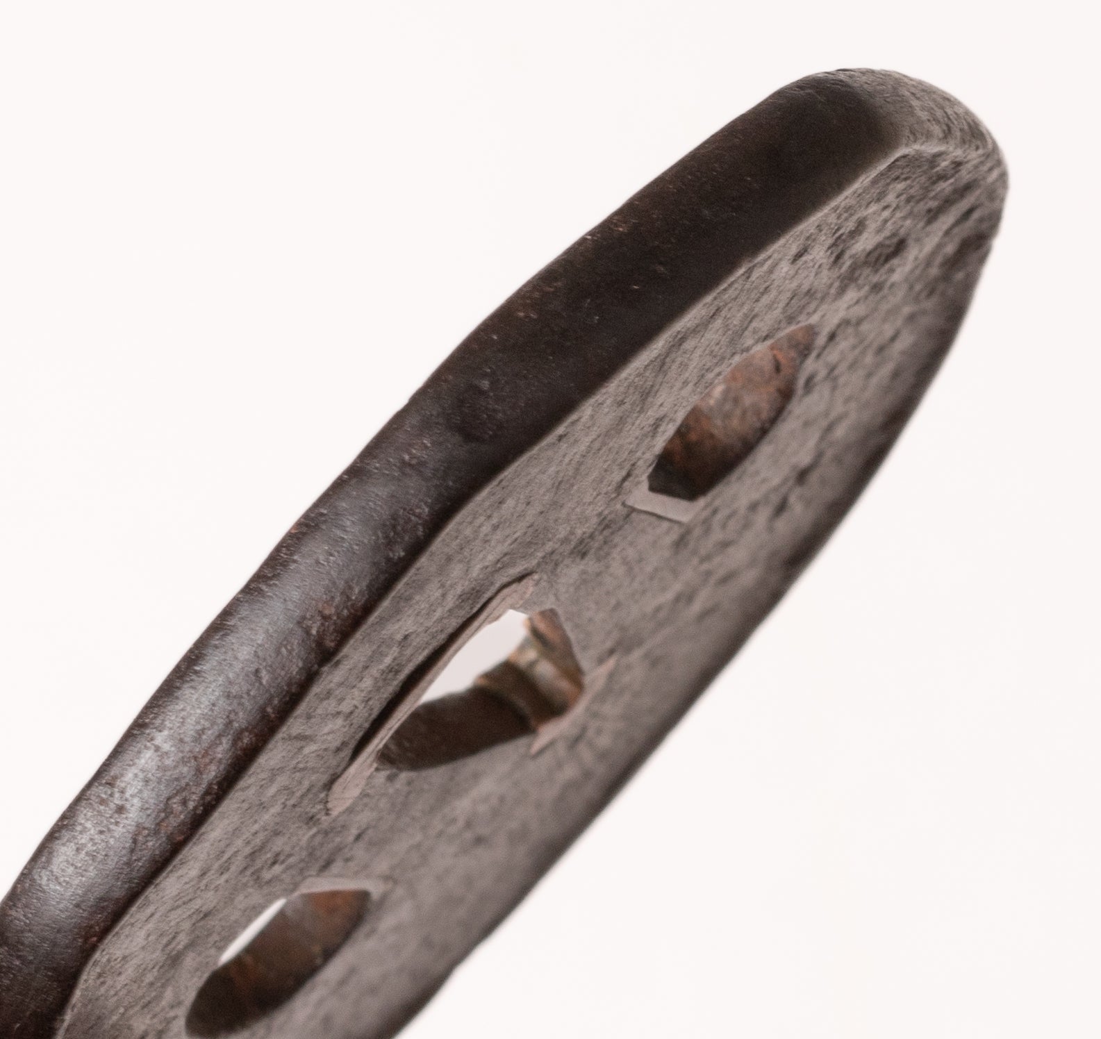 Iron Futagoyama School Tsuba with NBTHK Hozon Tosogu Amida Buddha — 7 of 10