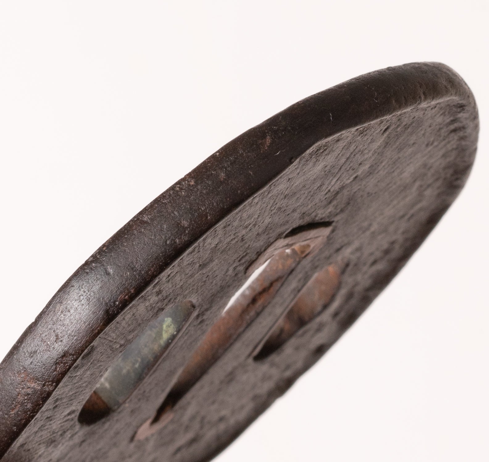 Iron Futagoyama School Tsuba with NBTHK Hozon Tosogu Amida Buddha — 9 of 10