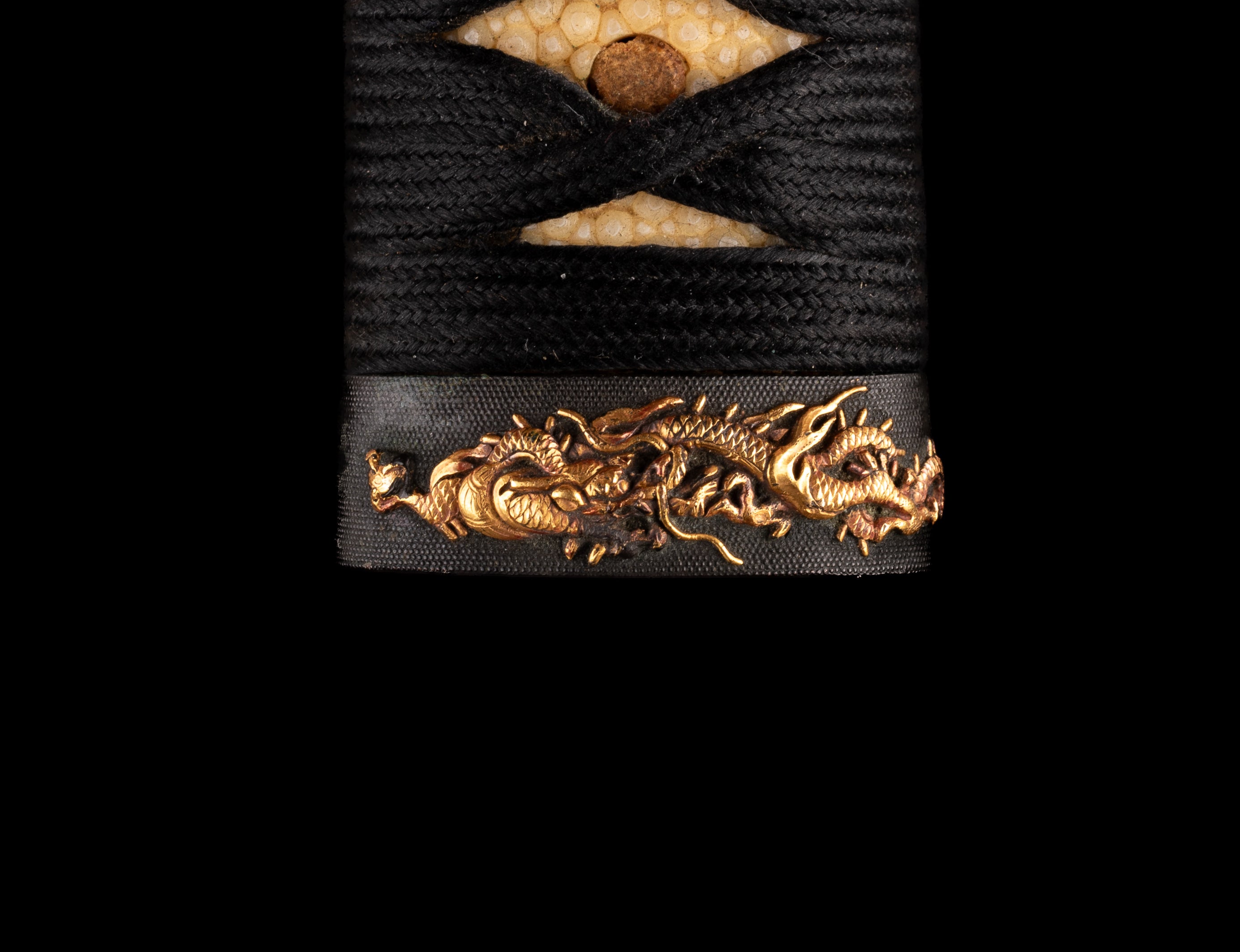 Katana Tsuka with Dragon Fuchikashira and Ryuko Menuki — 3 of 12