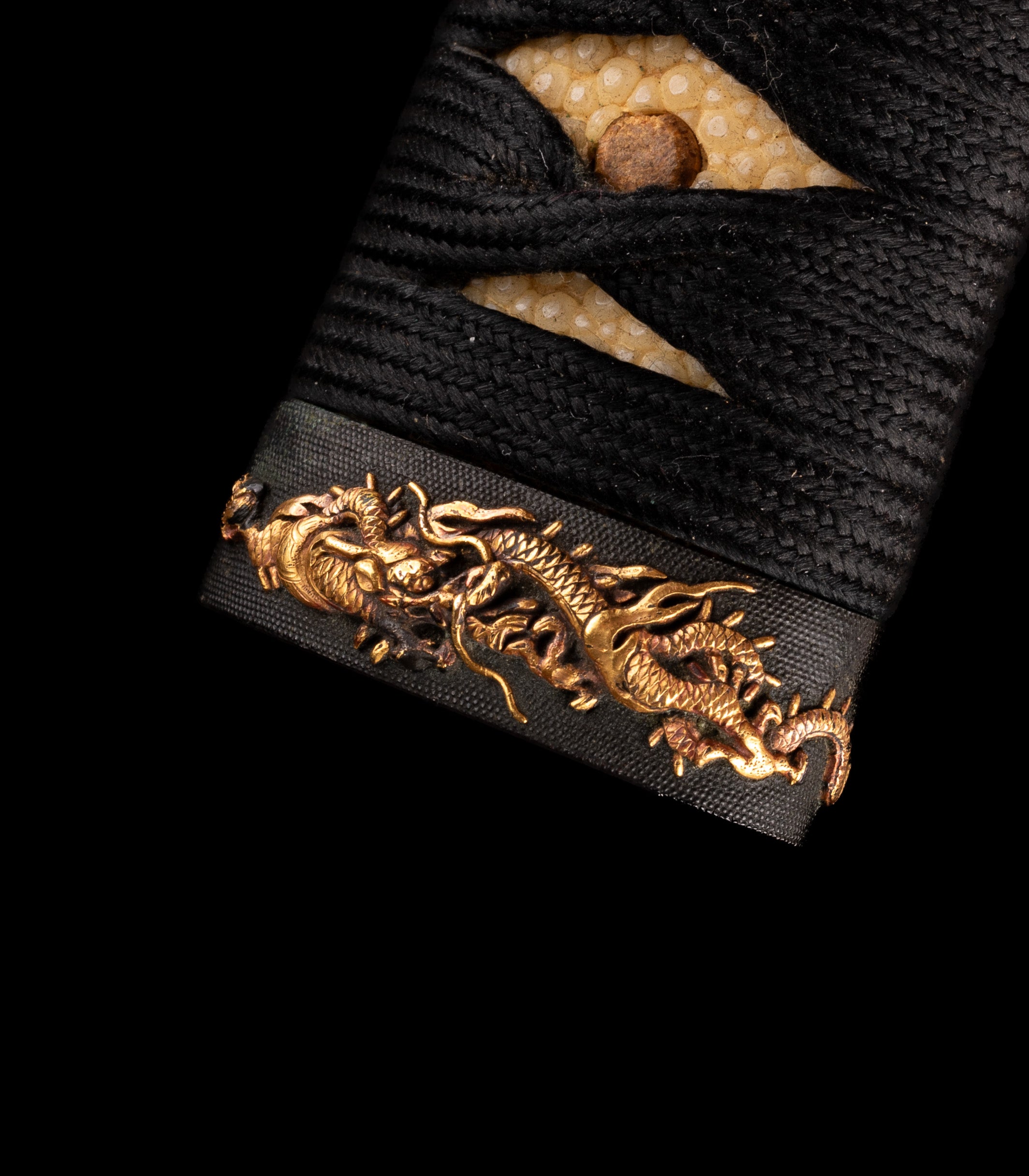 Katana Tsuka with Dragon Fuchikashira and Ryuko Menuki — 4 of 12
