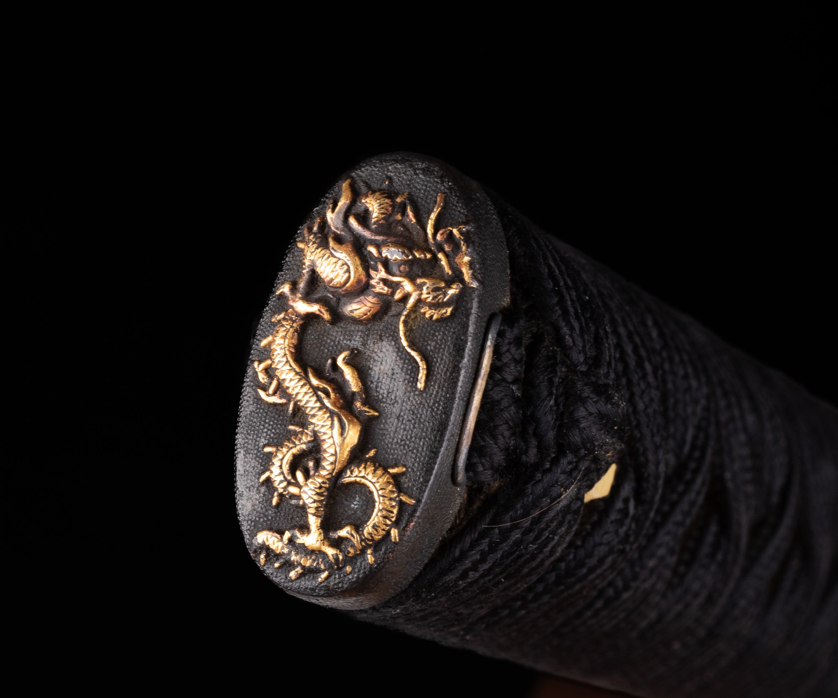 Katana Tsuka with Dragon Fuchikashira and Ryuko Menuki — 9 of 12