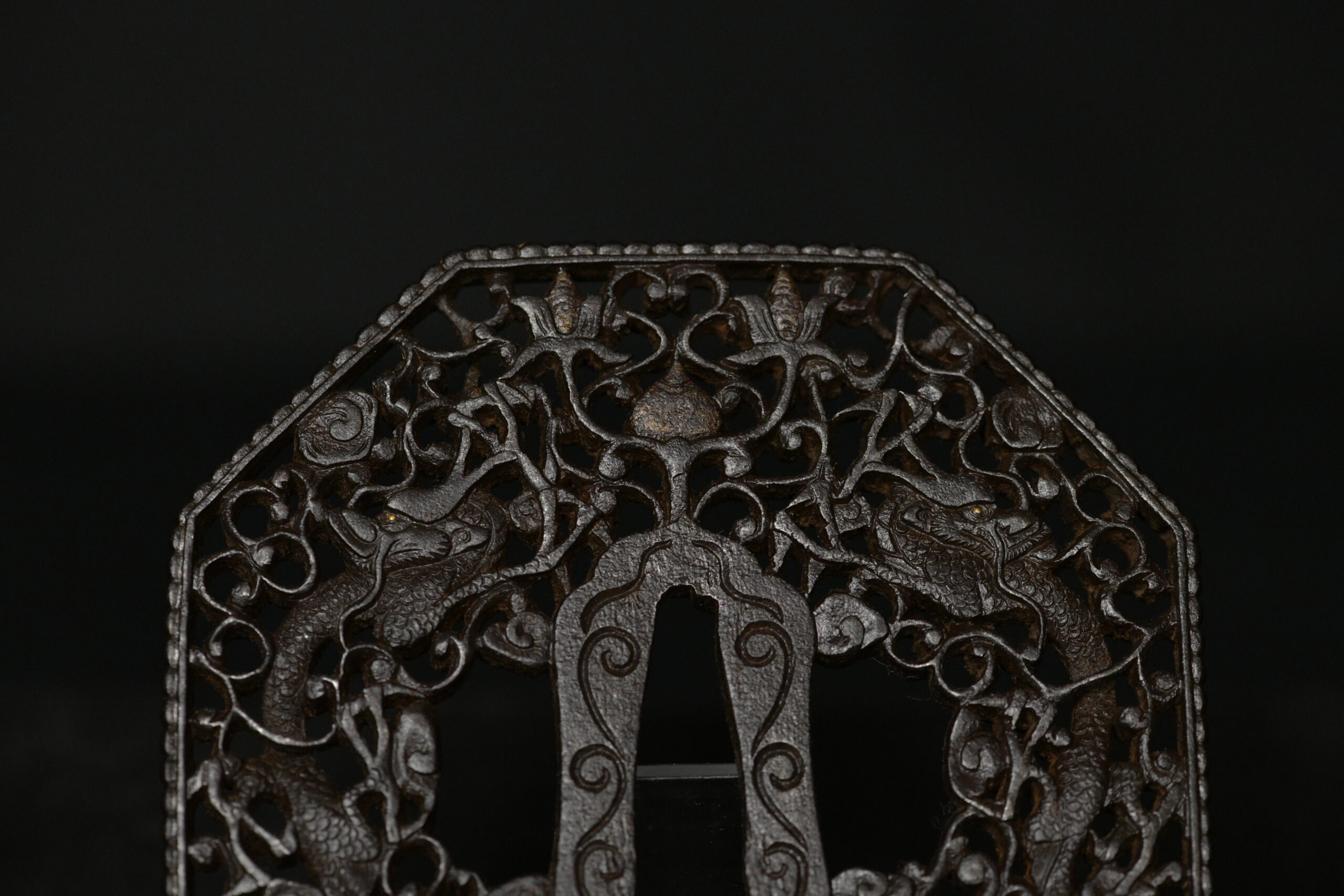 Octogonal iron nanban tsuba — 3 of 9
