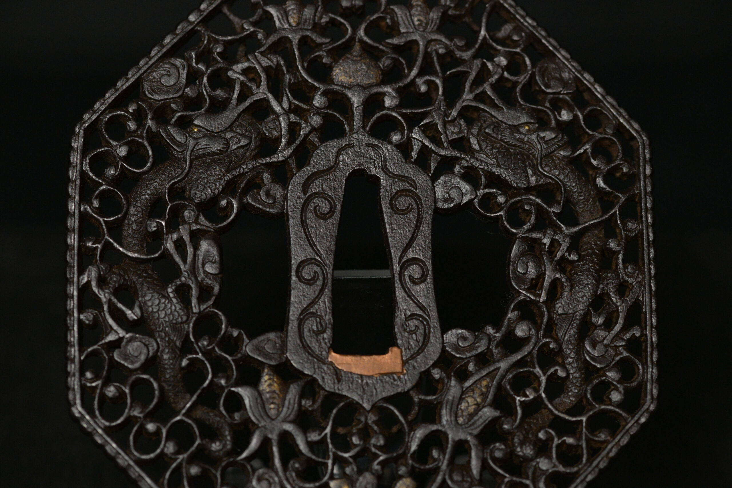 Octogonal iron nanban tsuba — 4 of 9
