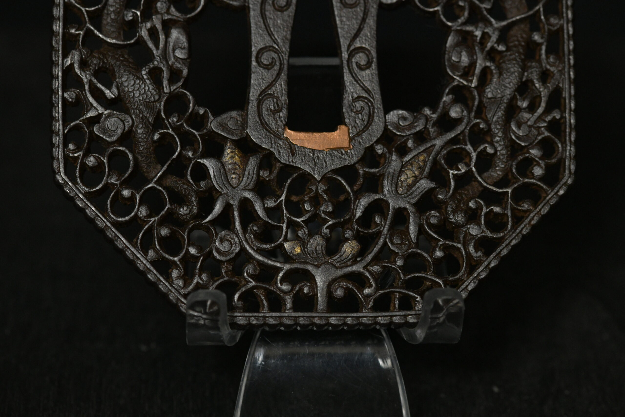 Octogonal iron nanban tsuba — 5 of 9