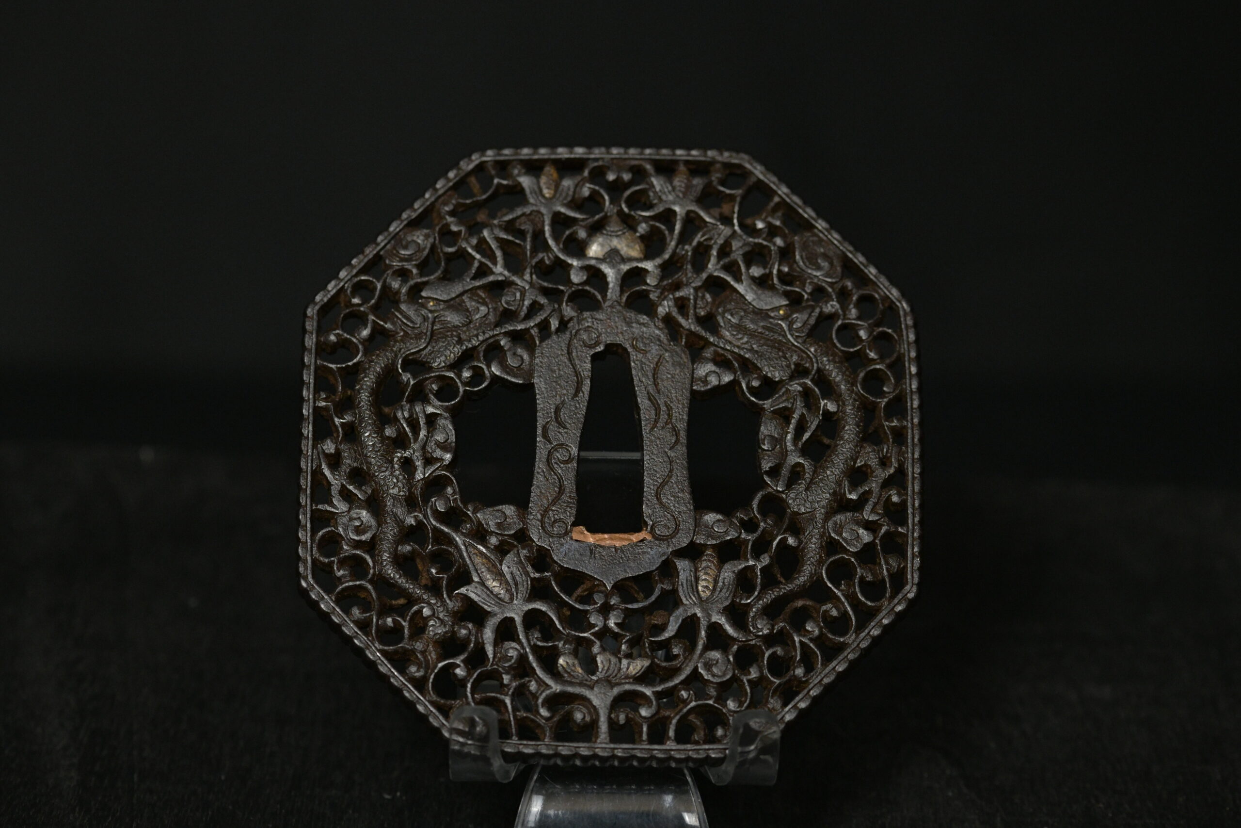 Octogonal iron nanban tsuba — 9 of 9