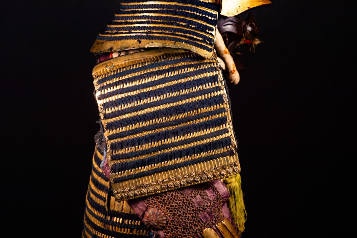 Edo period samurai Kabuto with crescent moon crest — 25 of 28