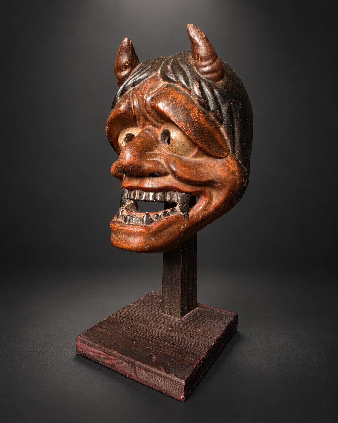 Late Edo Oni Mask - 19th Century Japanese Demon Mask — 4 of 10
