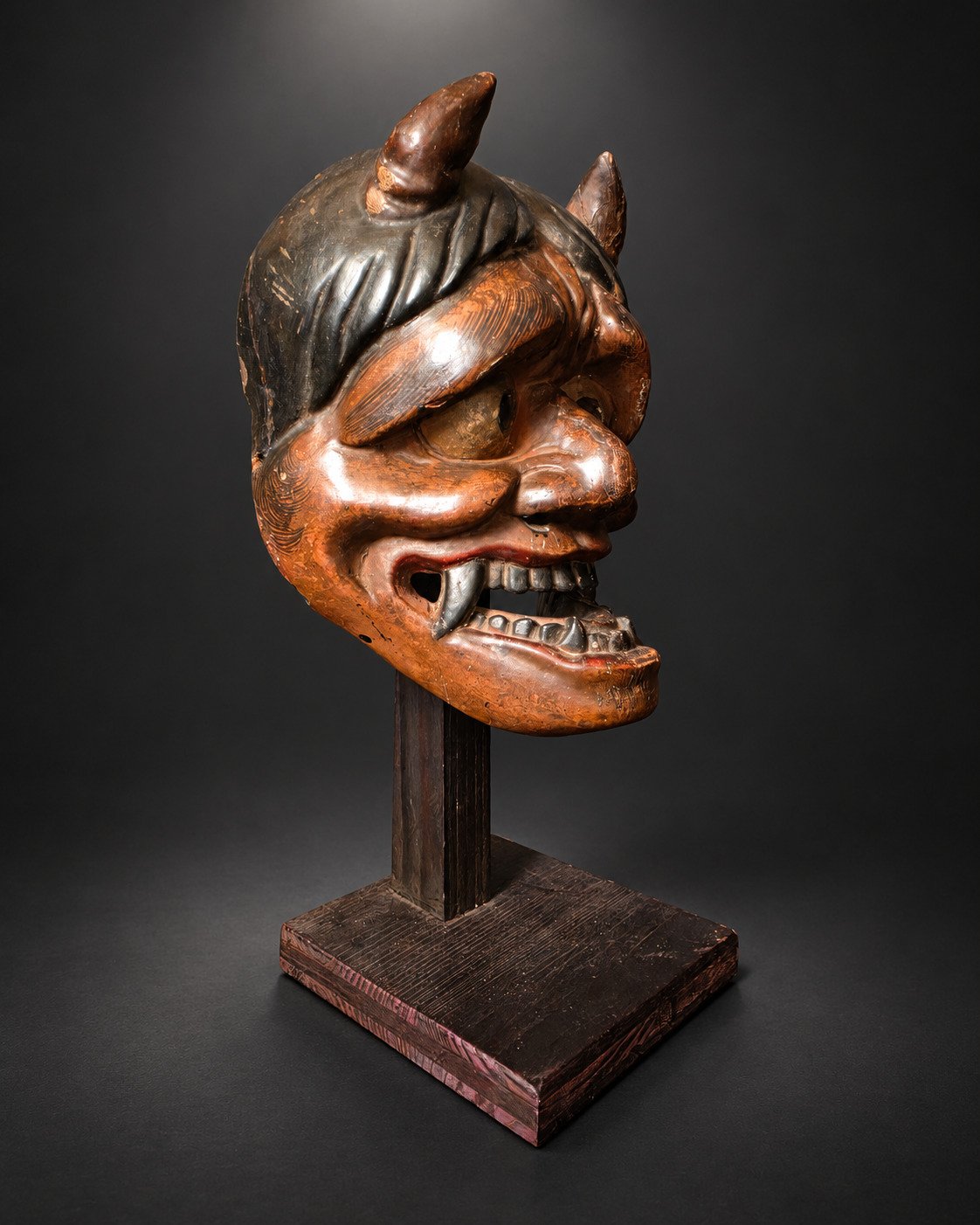 Late Edo Oni Mask - 19th Century Japanese Demon Mask — 8 of 10
