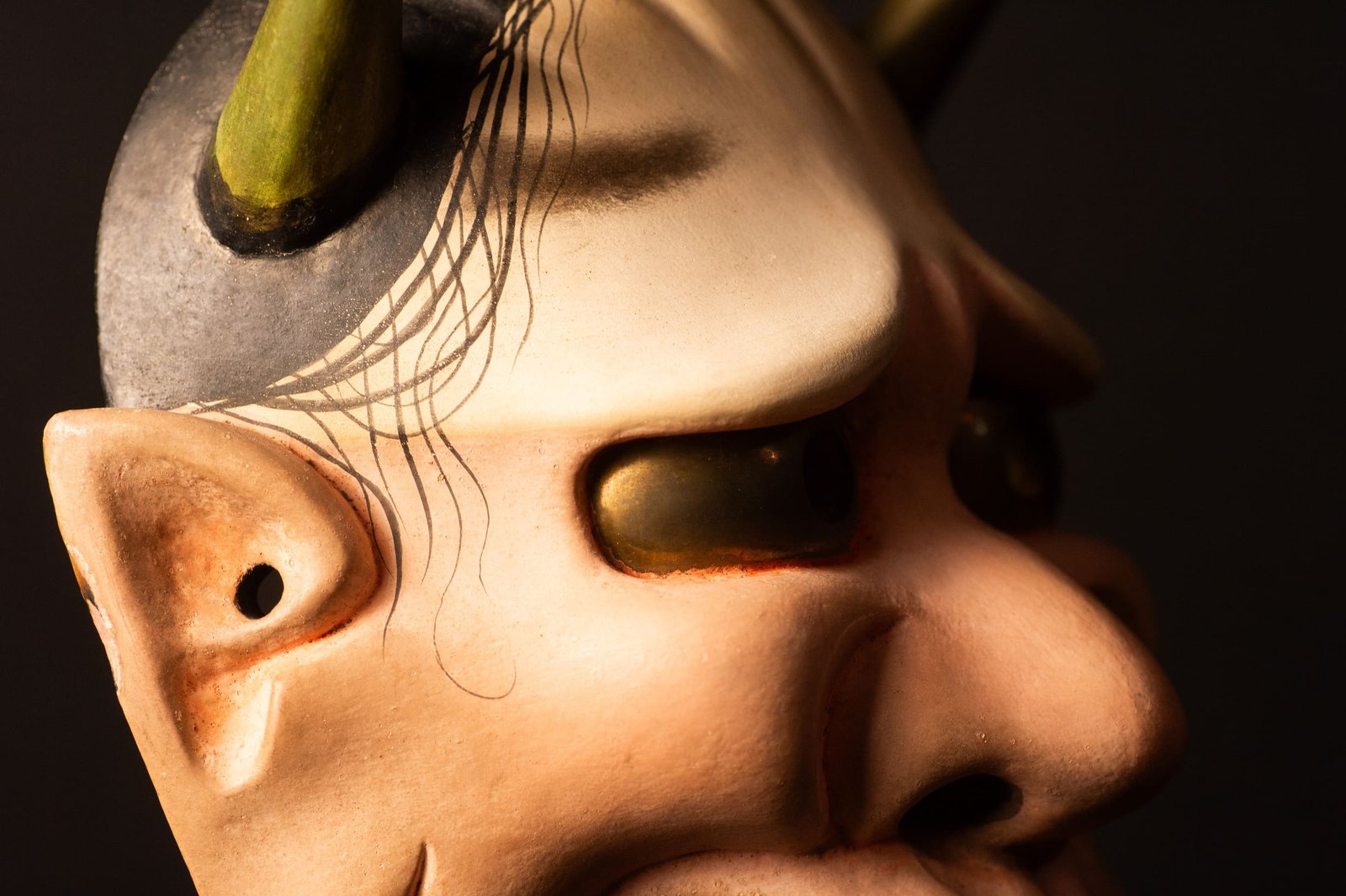 不明 般若面 檜彫 昭和時代 | 日本刀ウォッチ