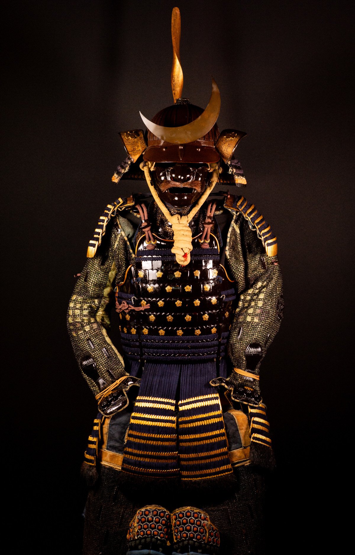 Samurai Armor (Gusoku) with Crescent-Moon Maedate and Tokugawa Mon - Edo Period — 6 of 32