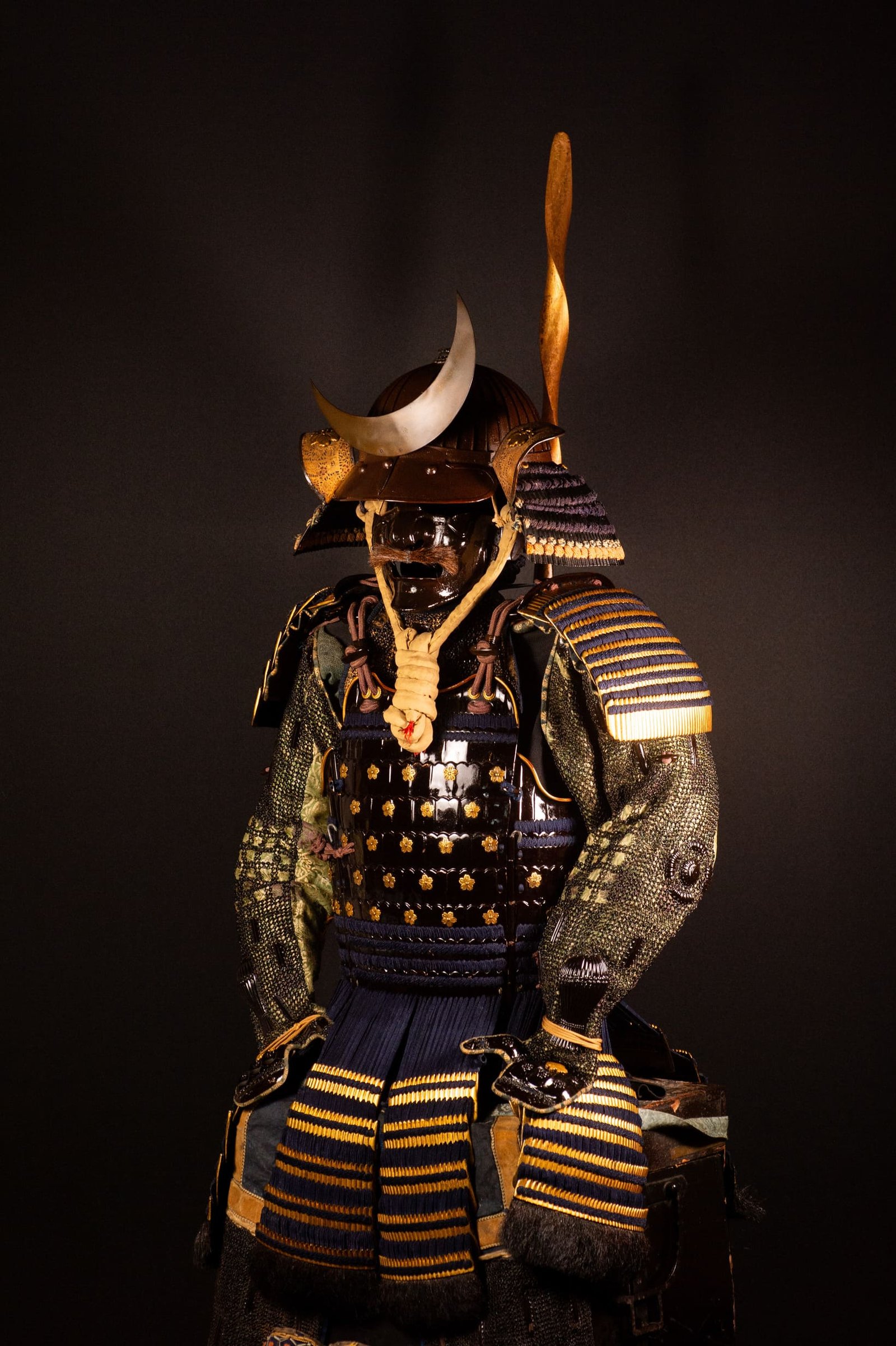 Samurai Armor (Gusoku) with Crescent-Moon Maedate and Tokugawa Mon - Edo Period — 17 of 32