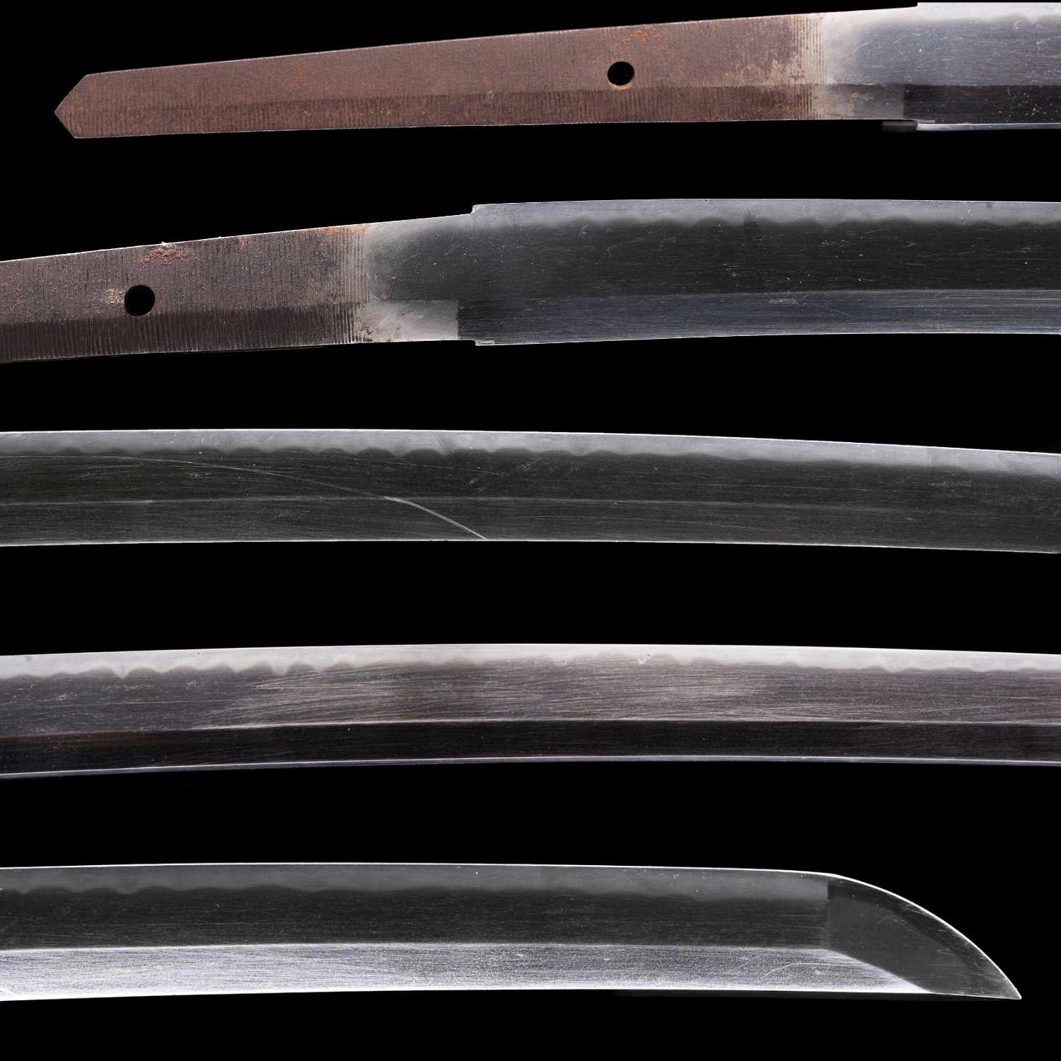 Antique Japanese Sword Katana, Edo Period,Blue and Brown Koshirae — 6 of 15