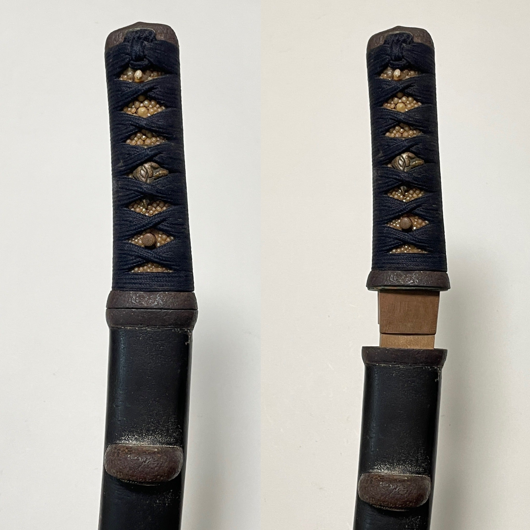 Aikuchi Koshirae for Sunnobi Tanto, Edo Period, Iron Fittings — 7 of 12