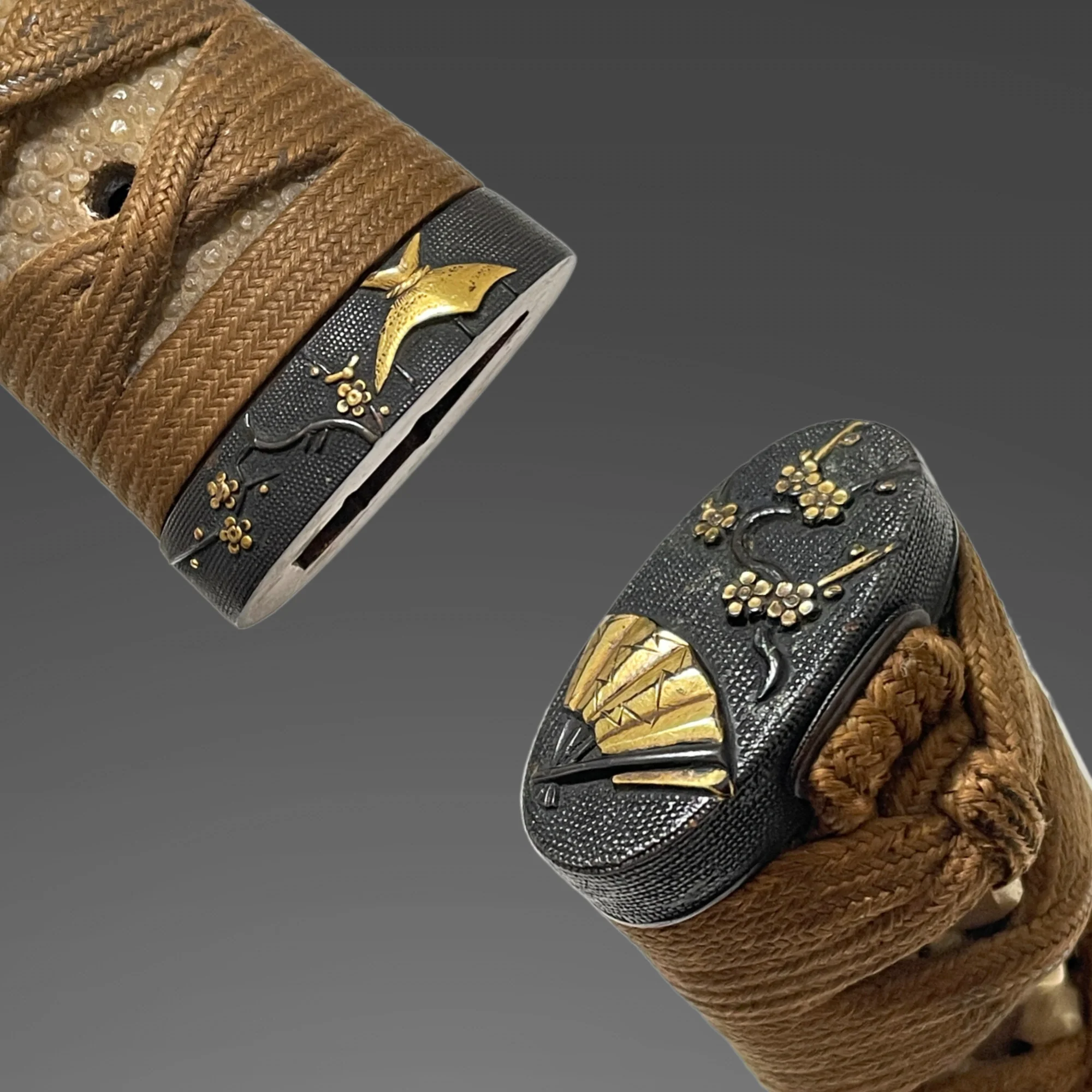 Antique Koshirae for Wakizashi with Plum-themed Fittings, Edo Period — 2 of 15