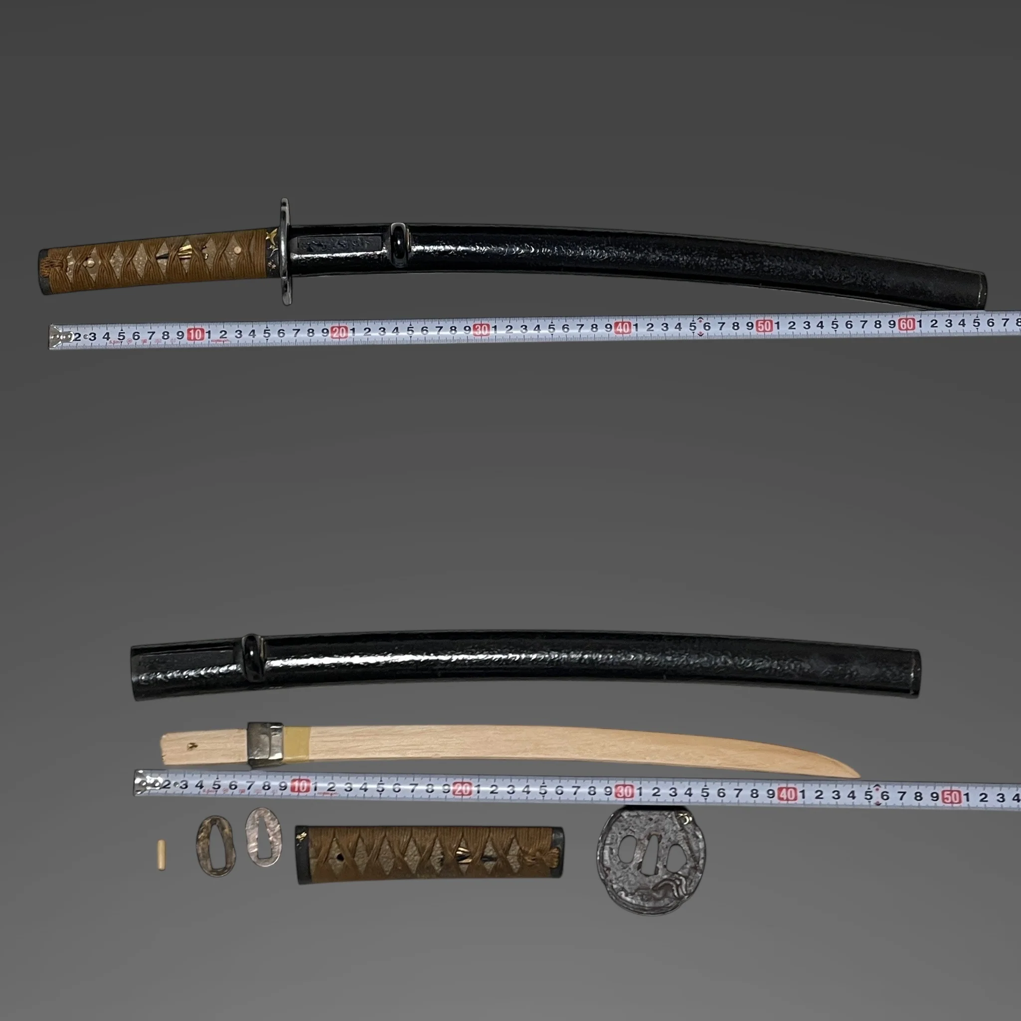 Antique Koshirae for Wakizashi with Plum-themed Fittings, Edo Period — 15 of 15