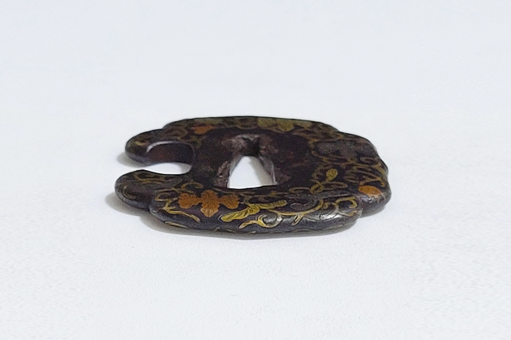 Tsuba: Paulownia and Arabesque Design, Mumei (Yoshirō) — 3 of 12