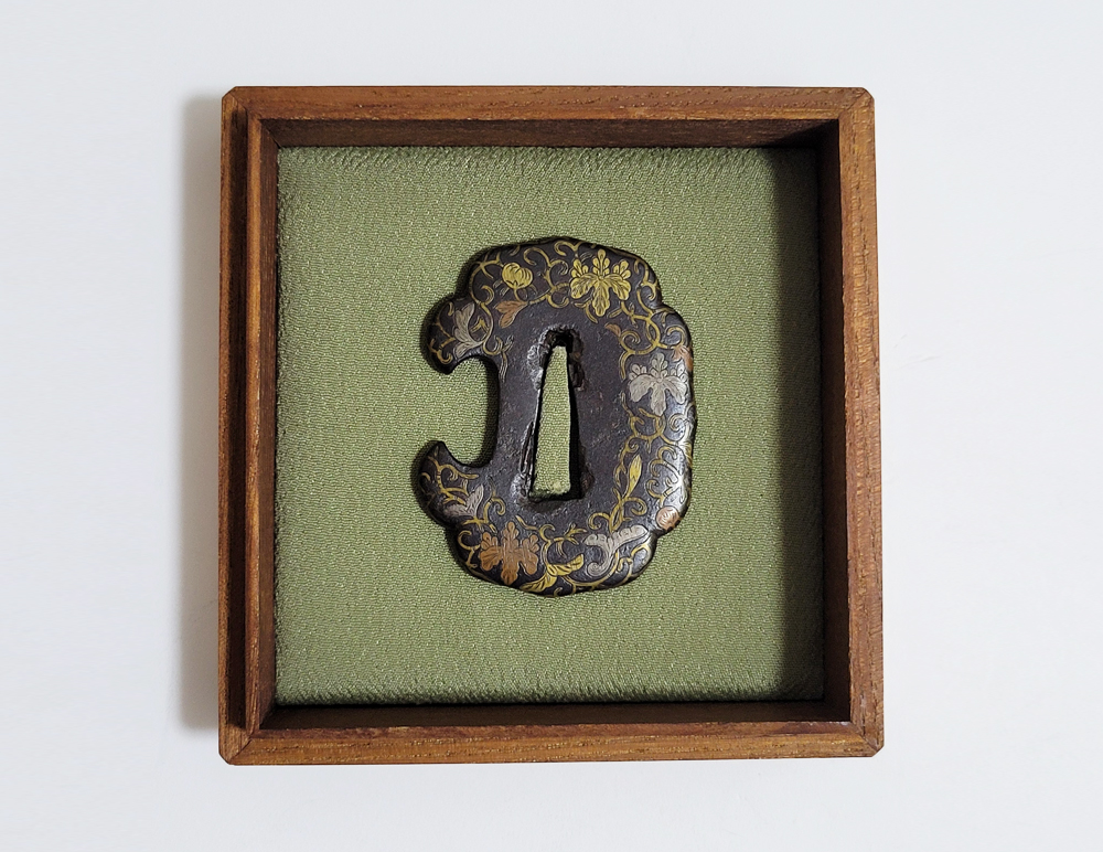 Tsuba: Paulownia and Arabesque Design, Mumei (Yoshirō) — 12 of 12