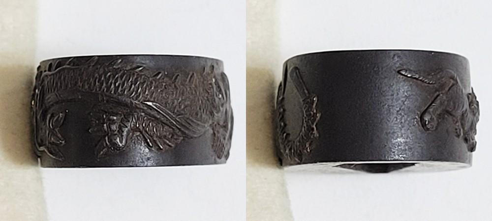 Fuchi-Kashira: Dragon and Tiger Design — 16 of 19