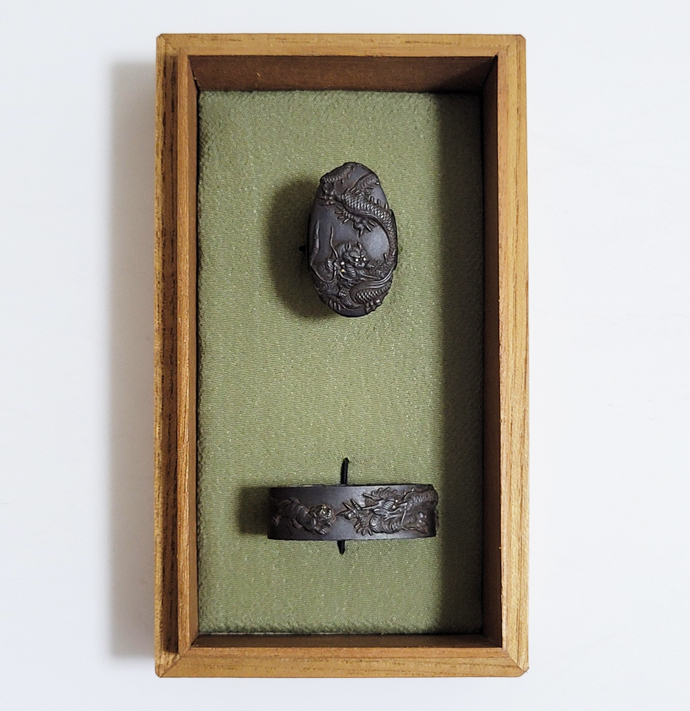 Fuchi-Kashira: Dragon and Tiger Design — 19 of 19