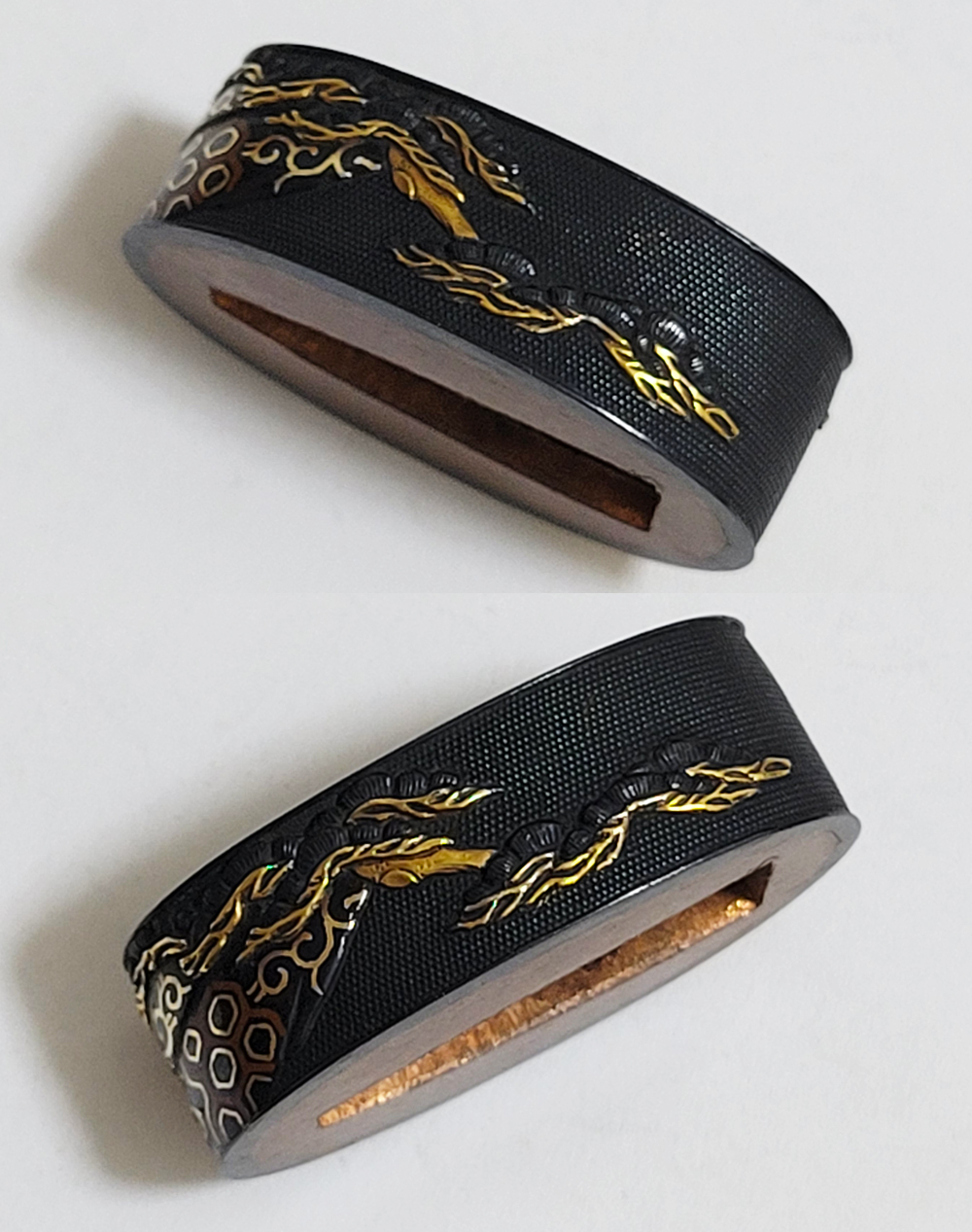 Fuchi-Kashira: Tied Horse Design — 11 of 16