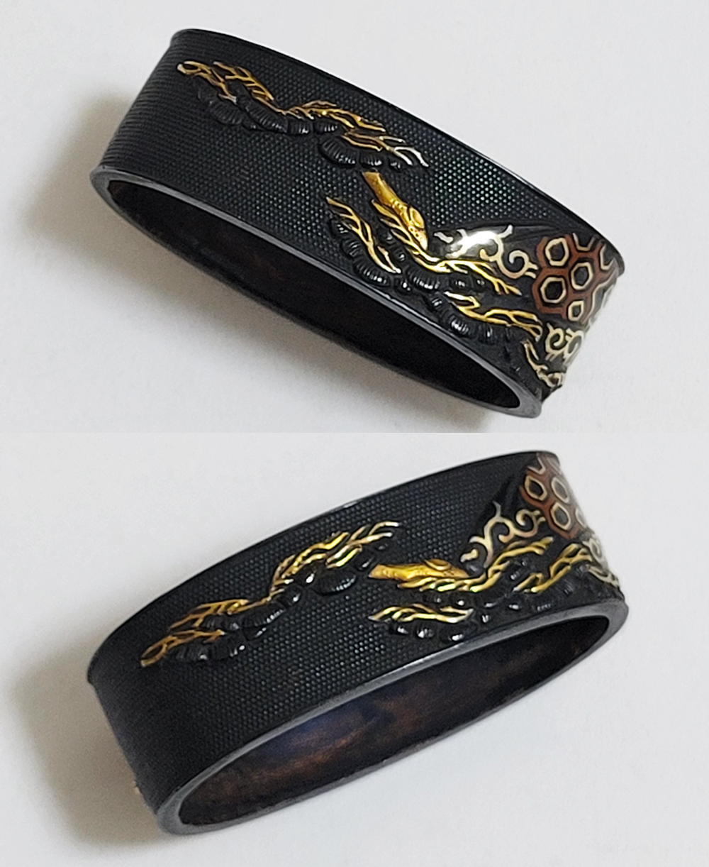 Fuchi-Kashira: Tied Horse Design — 12 of 16
