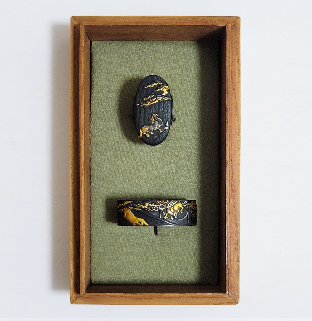 Fuchi-Kashira: Tied Horse Design — 16 of 16