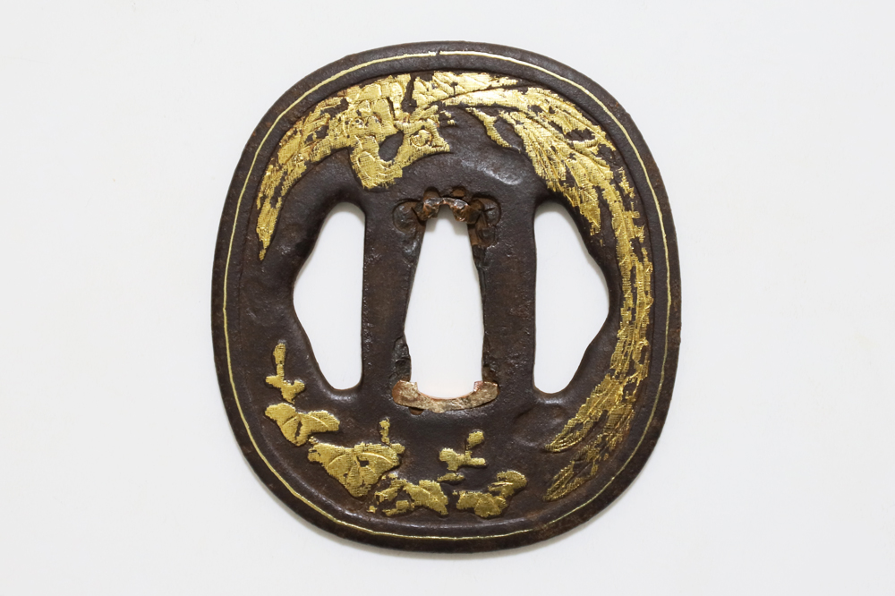 Tsuba: Paulownia and Phoenix Design — 1 of 13