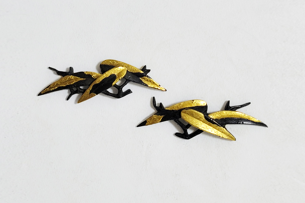 Menuki: Bamboo Grass Design — 1 of 15