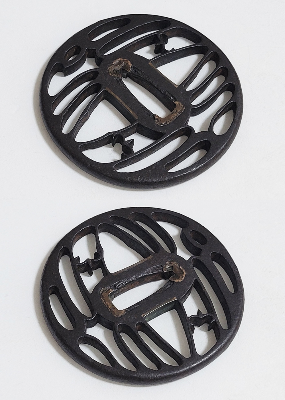 Tsuba: Two Geese Motif Openwork Design — 8 of 14