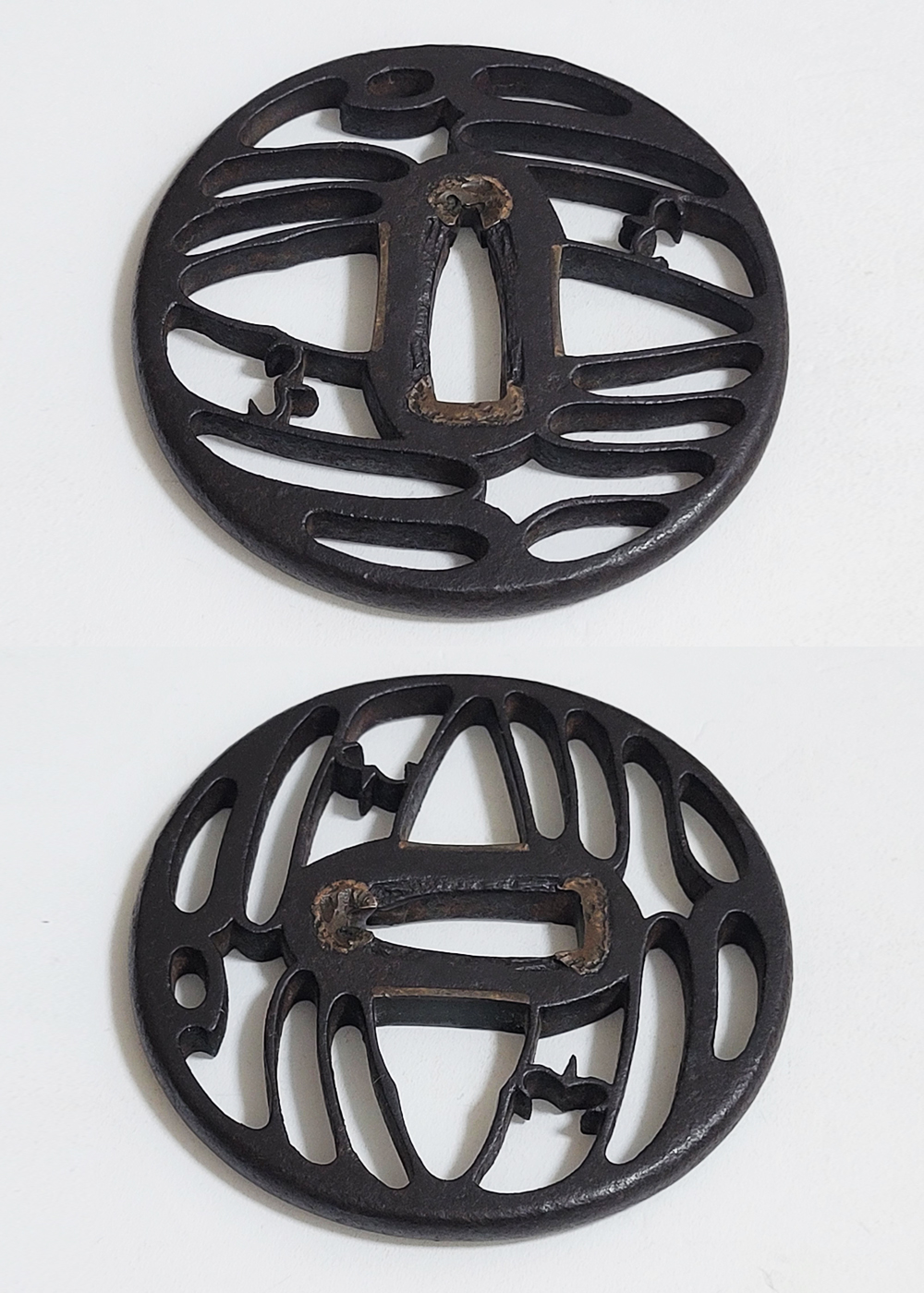 Tsuba: Two Geese Motif Openwork Design — 10 of 14
