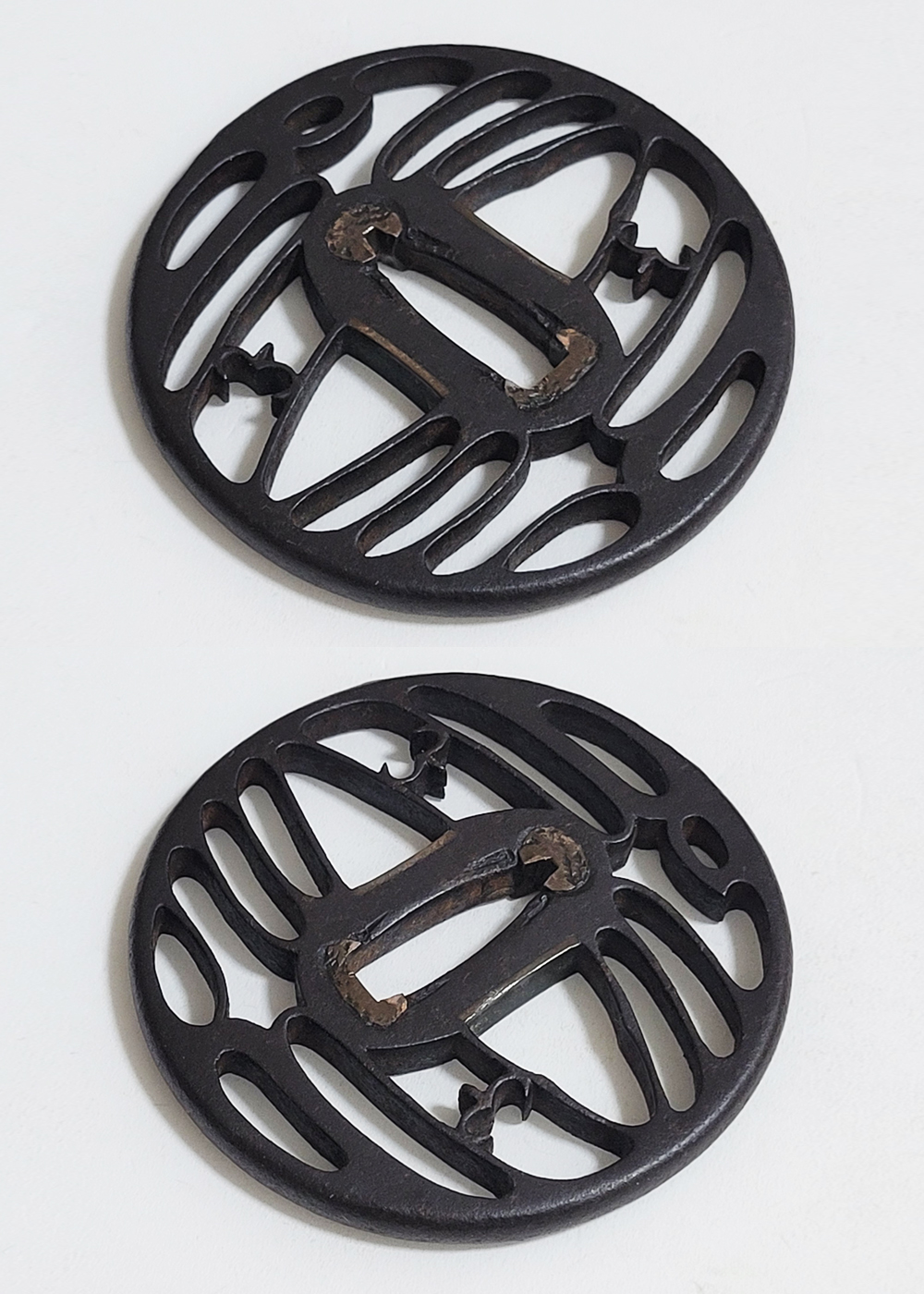 Tsuba: Two Geese Motif Openwork Design — 11 of 14