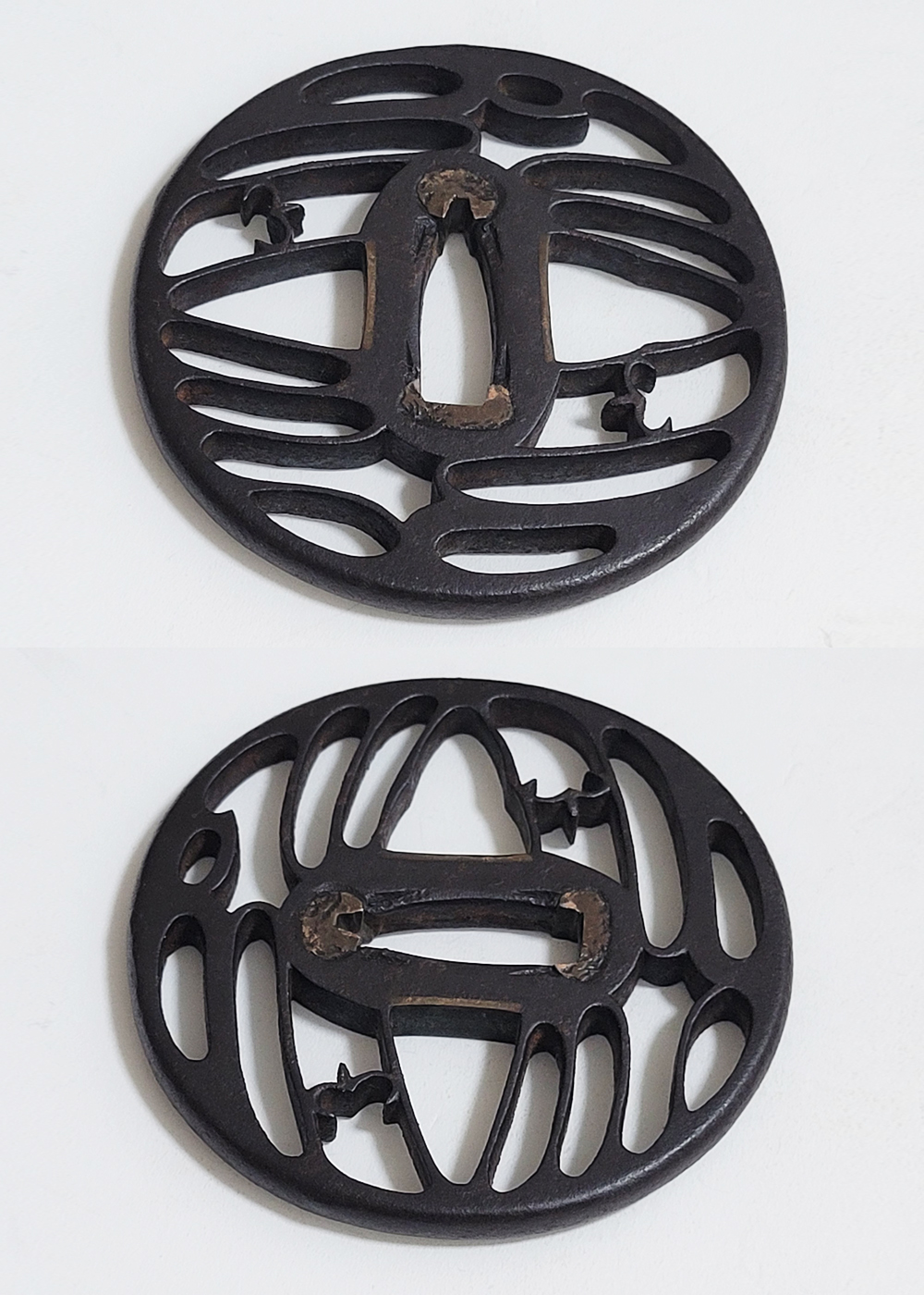 Tsuba: Two Geese Motif Openwork Design — 13 of 14