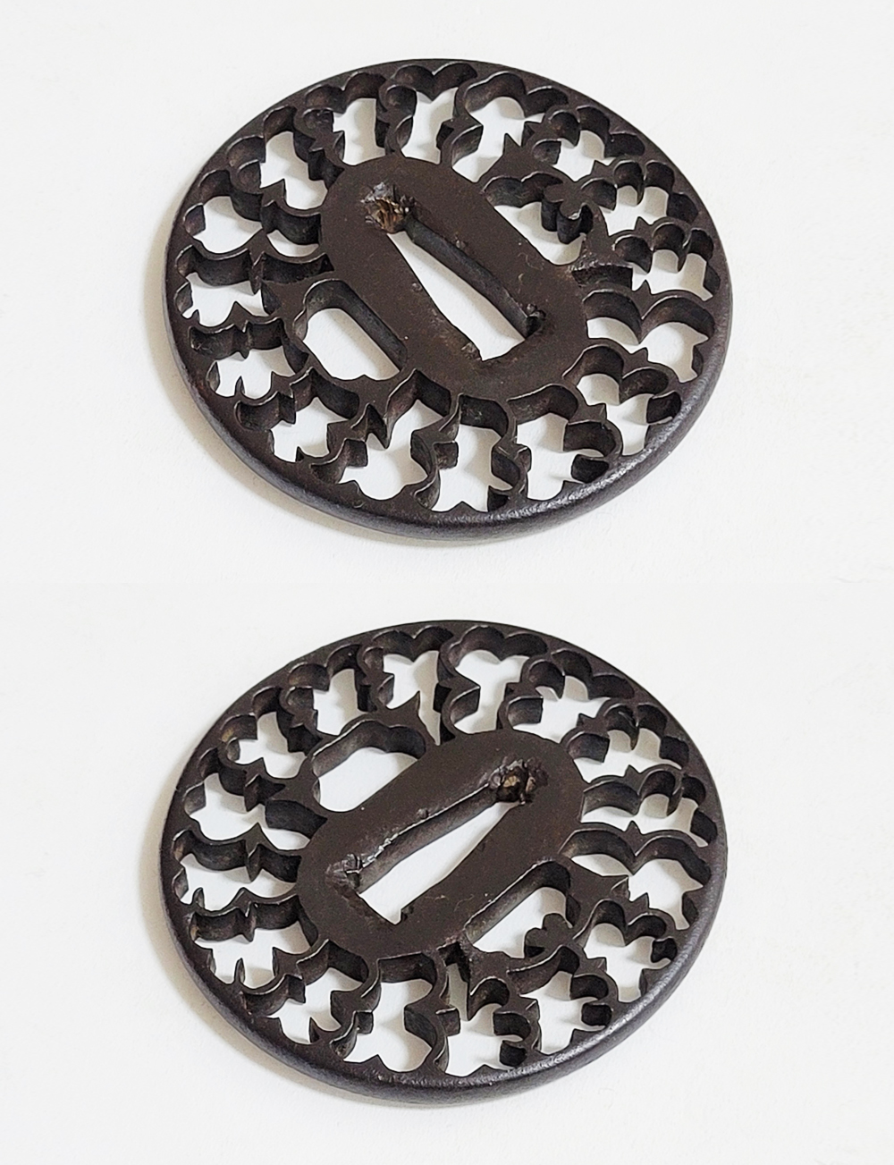 Tsuba: Wild Geese Connected Openwork — 5 of 10