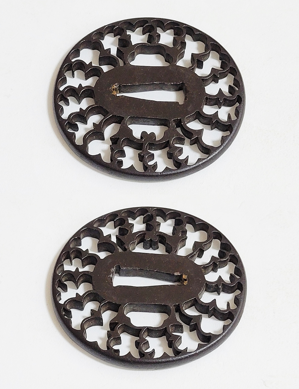 Tsuba: Wild Geese Connected Openwork — 9 of 10