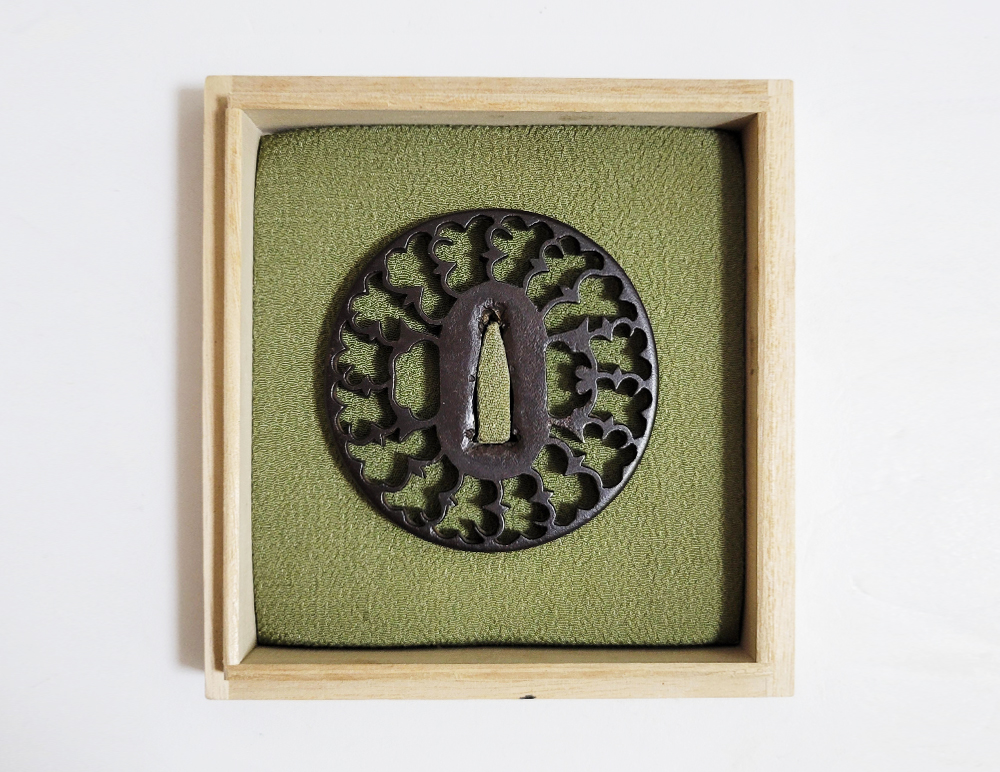 Tsuba: Wild Geese Connected Openwork — 10 of 10