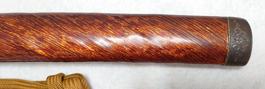 Gold-Brown Lacquered Scabbard Uchigatana Wakizashi Koshirae — 1 of 6