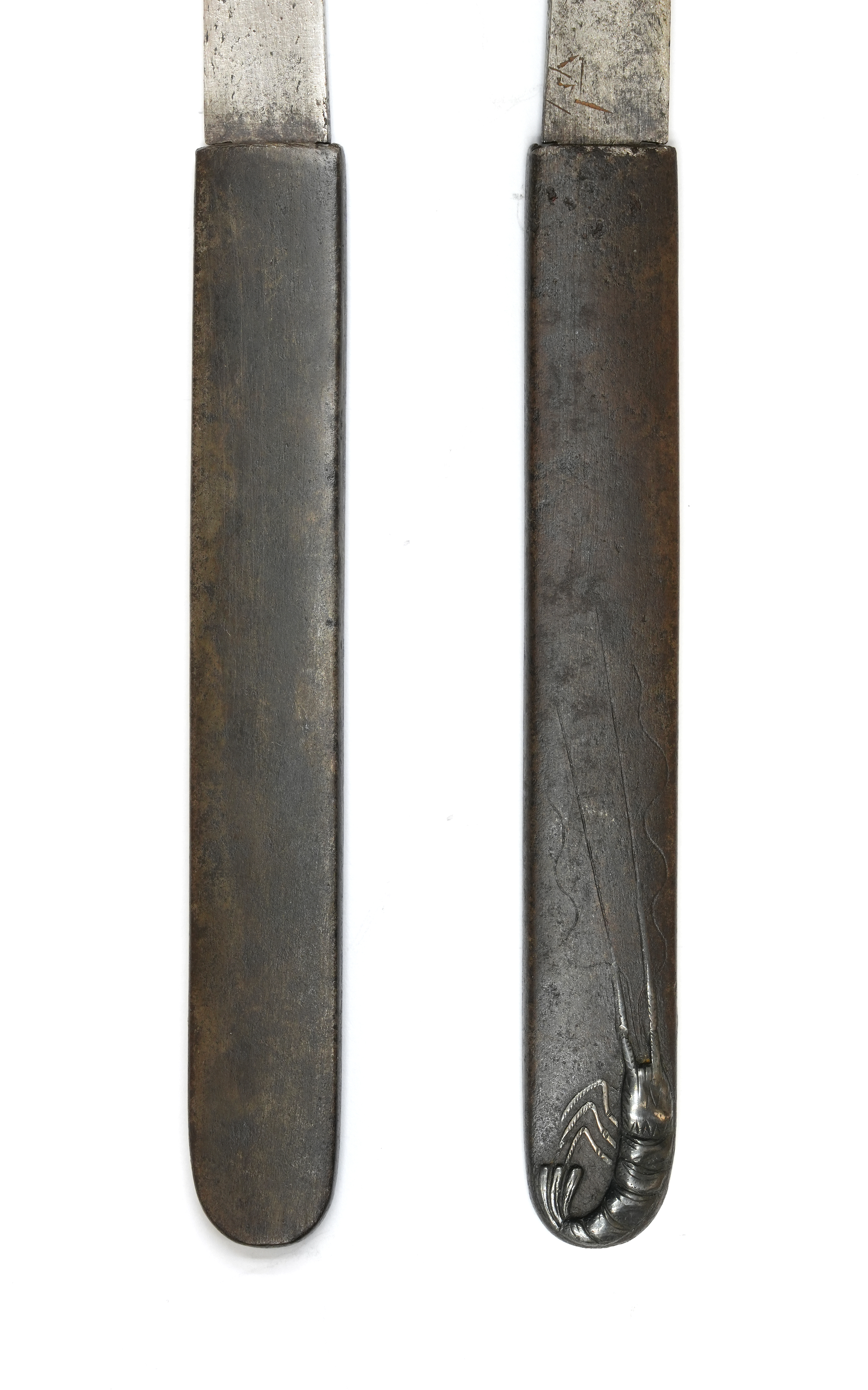 Kozuka with Shrimp Design (with Sekishu Jiro Kogata) - Mumei — 4 of 5