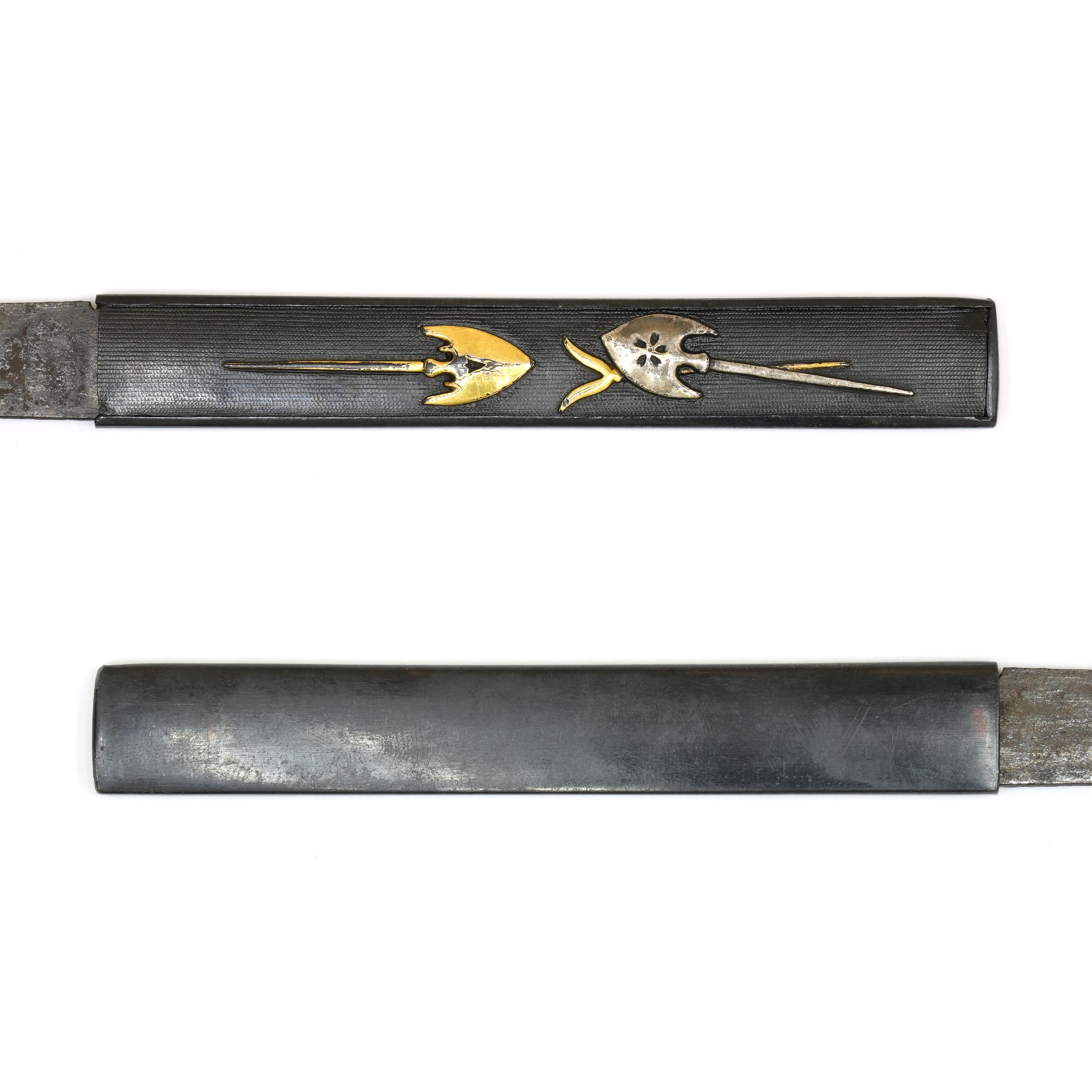 Kozuka with Arrowhead Design (with signed Kogata by Echizen Mikunizawa Gensaku) - Mumei — 5 of 9